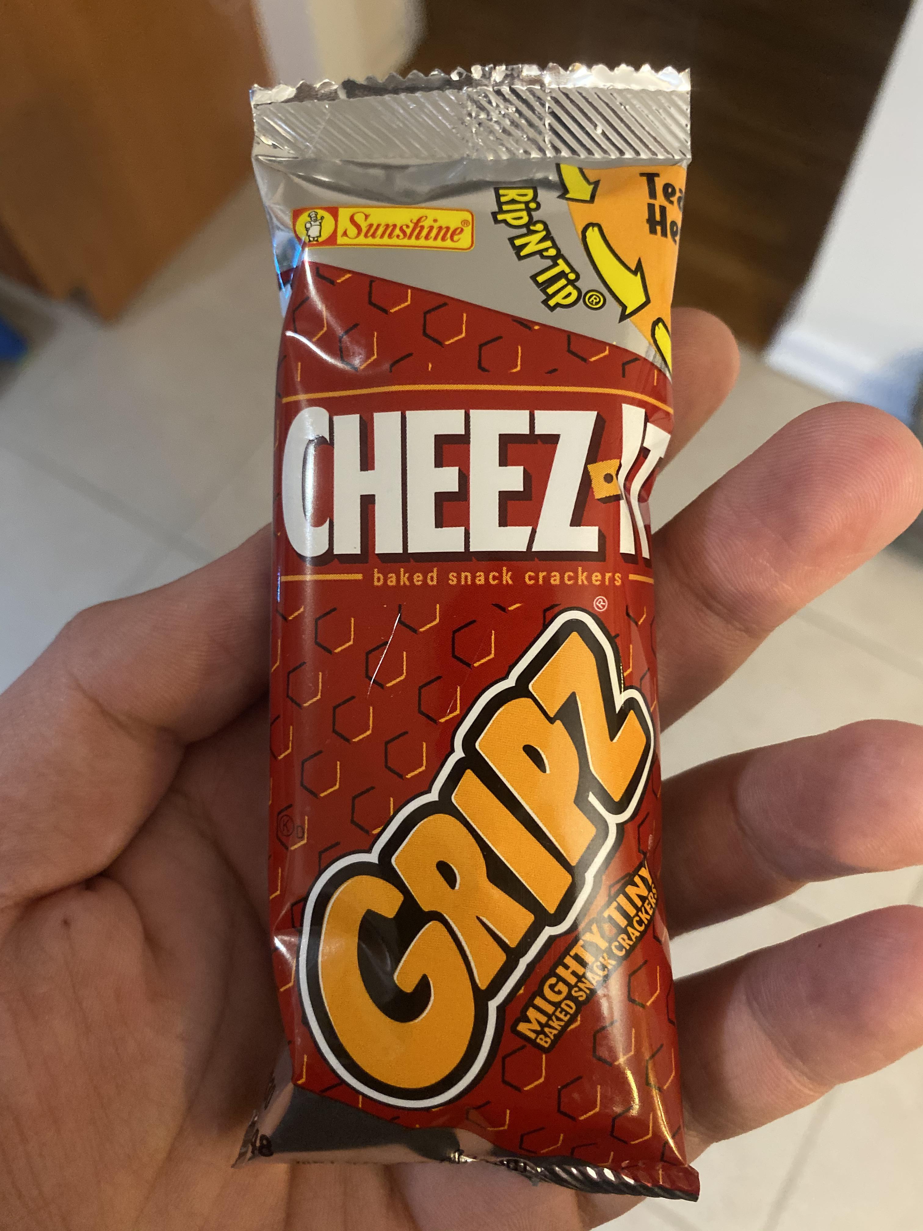 Picked up a few pouches of CheezIt Gripz today. Totally these