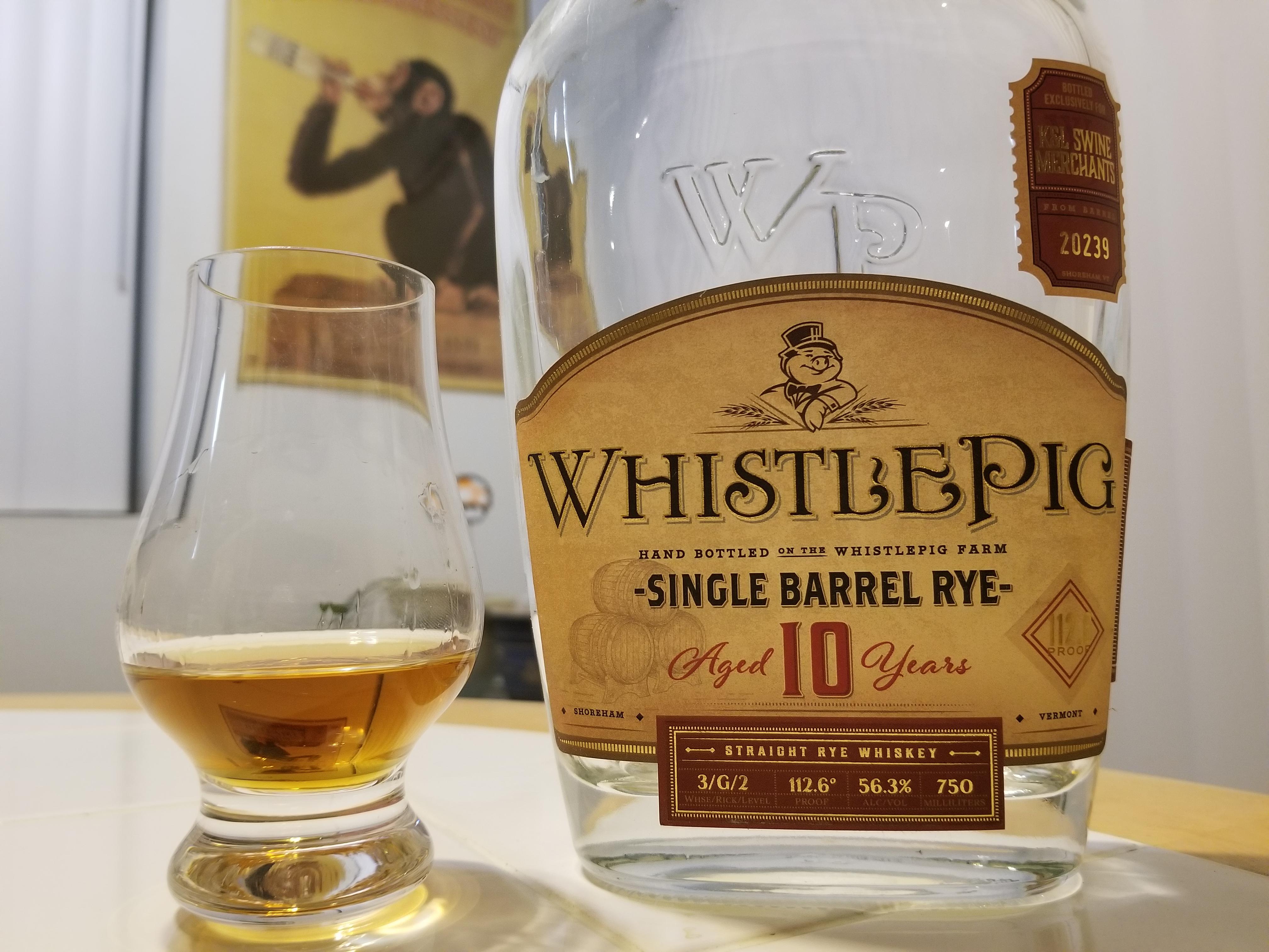 Review 504 WhistlePig Single Barrel 17.99 year K&L 20239, 56.3 r