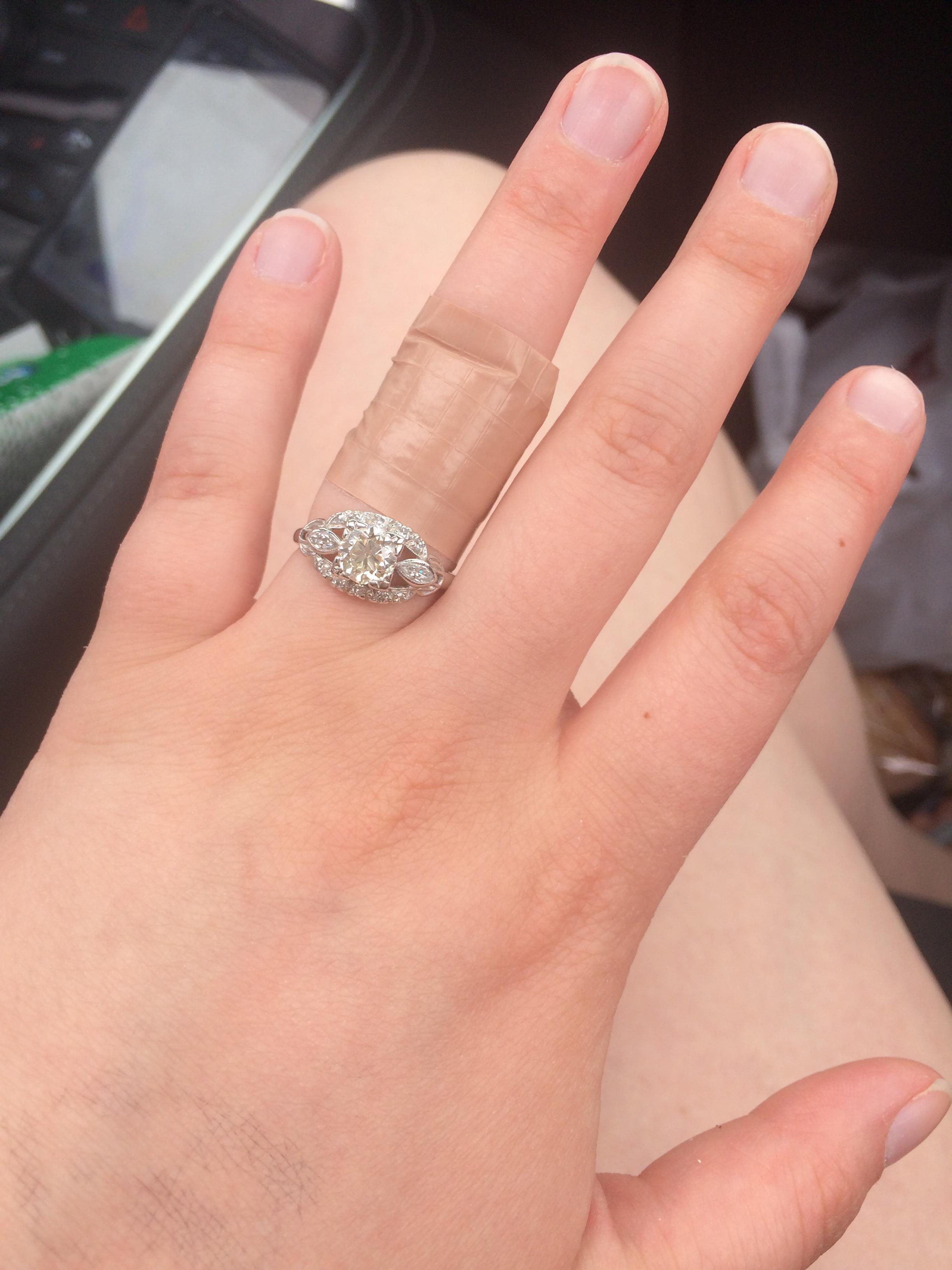 Engagement Ring Beach Hack!!! Put a water proof bandaid in front of your ring so it doesn't
