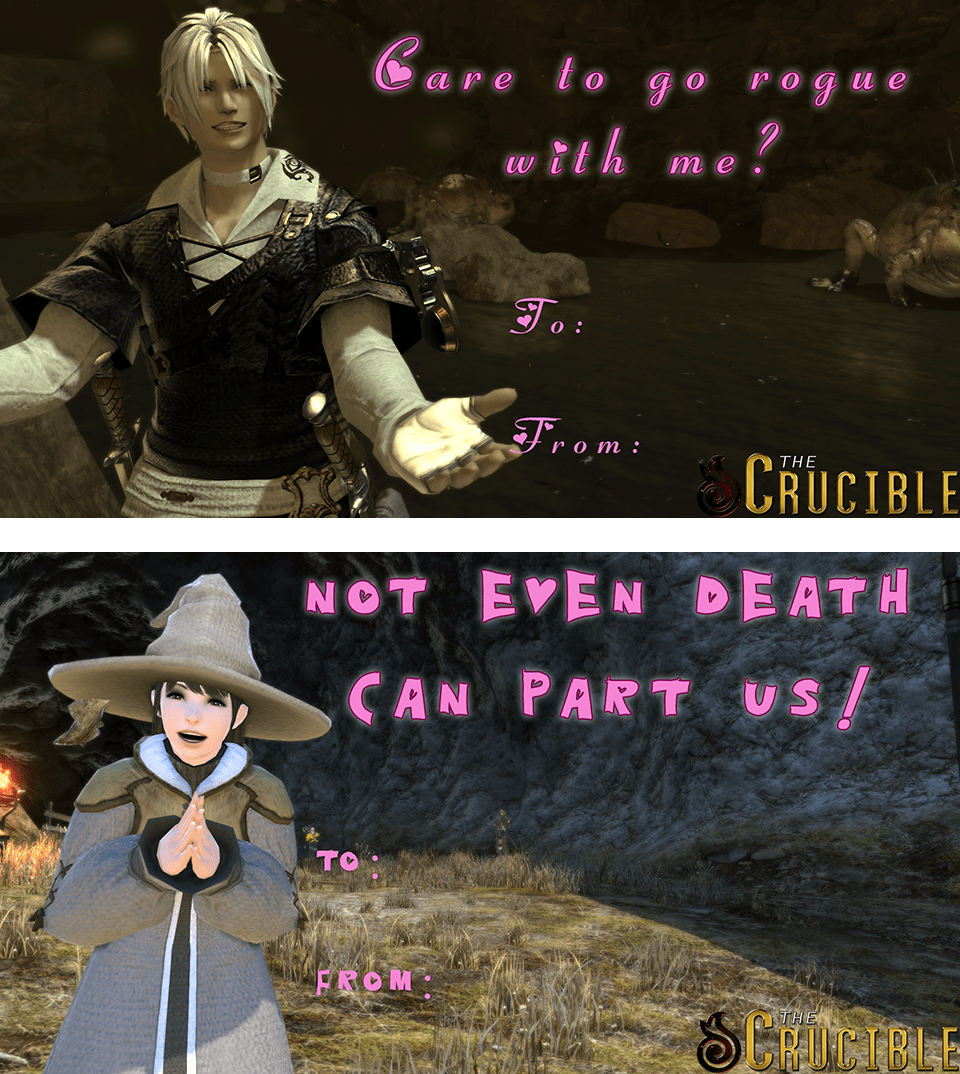 NPC VALENTINES, VOL. 5 THANCRED AND EDDA! ffxiv