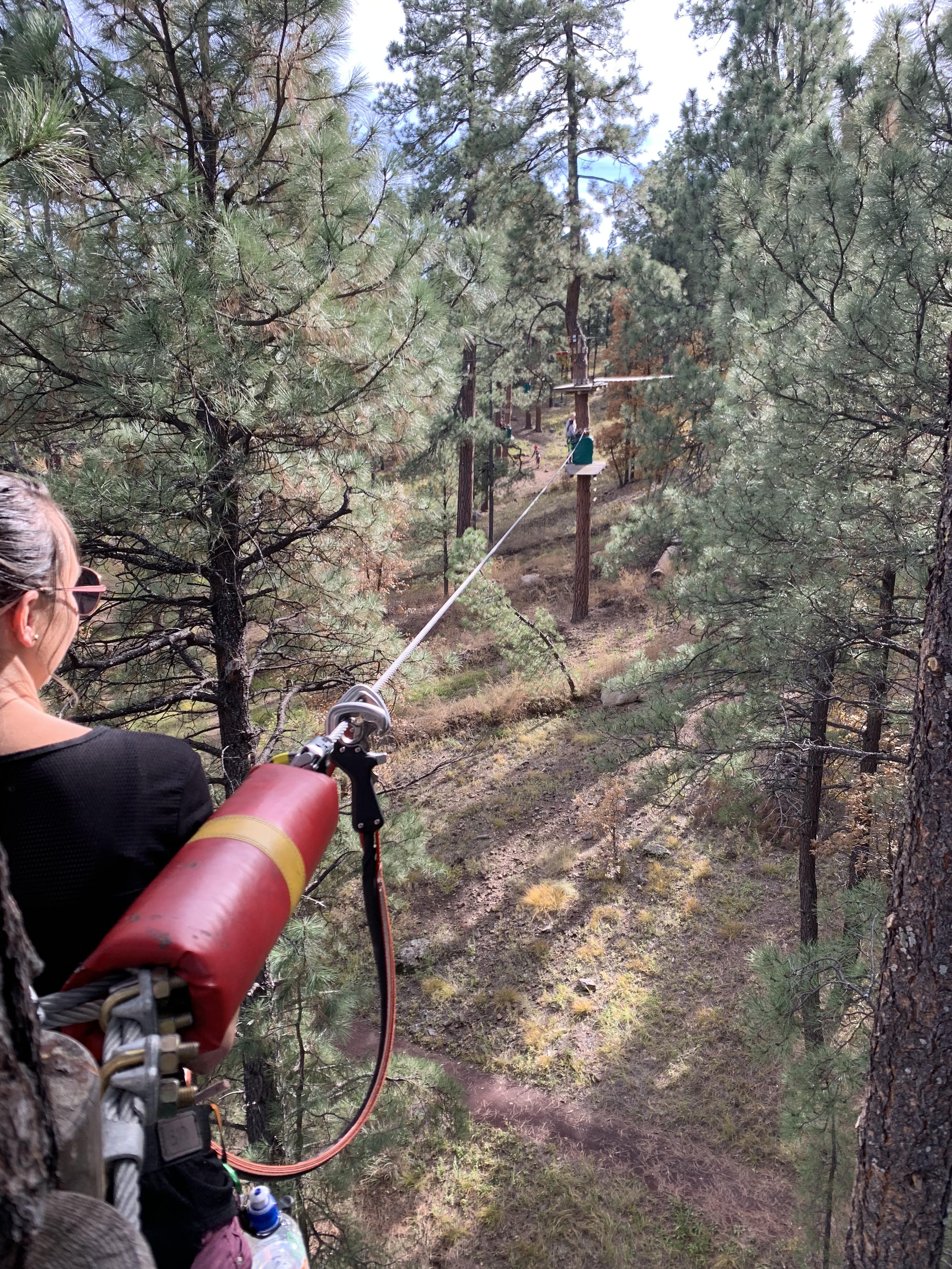 Today a group of 7 of us did the Flagataff extreme zip line! It was so