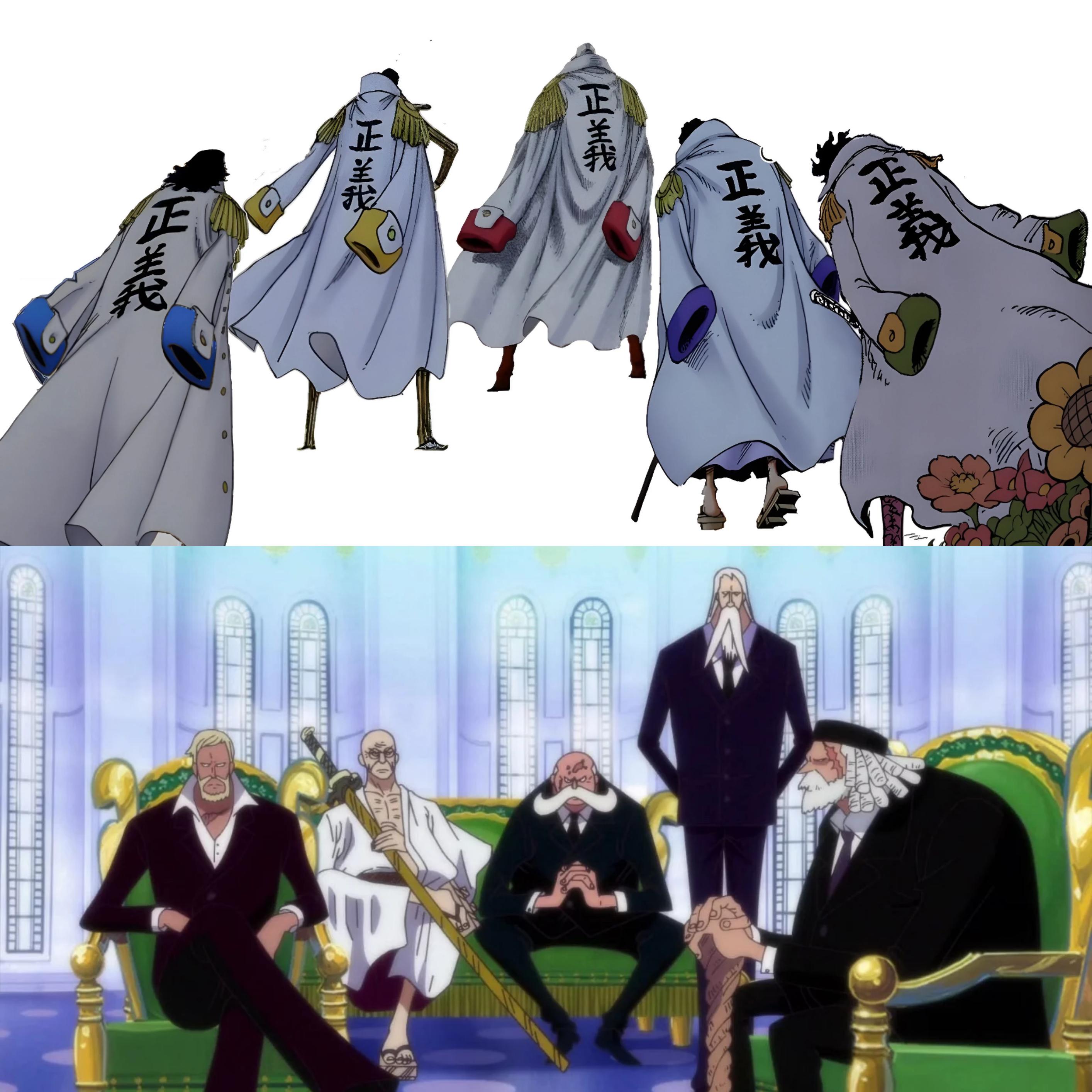 One Piece Admirals Vs Shichibukai