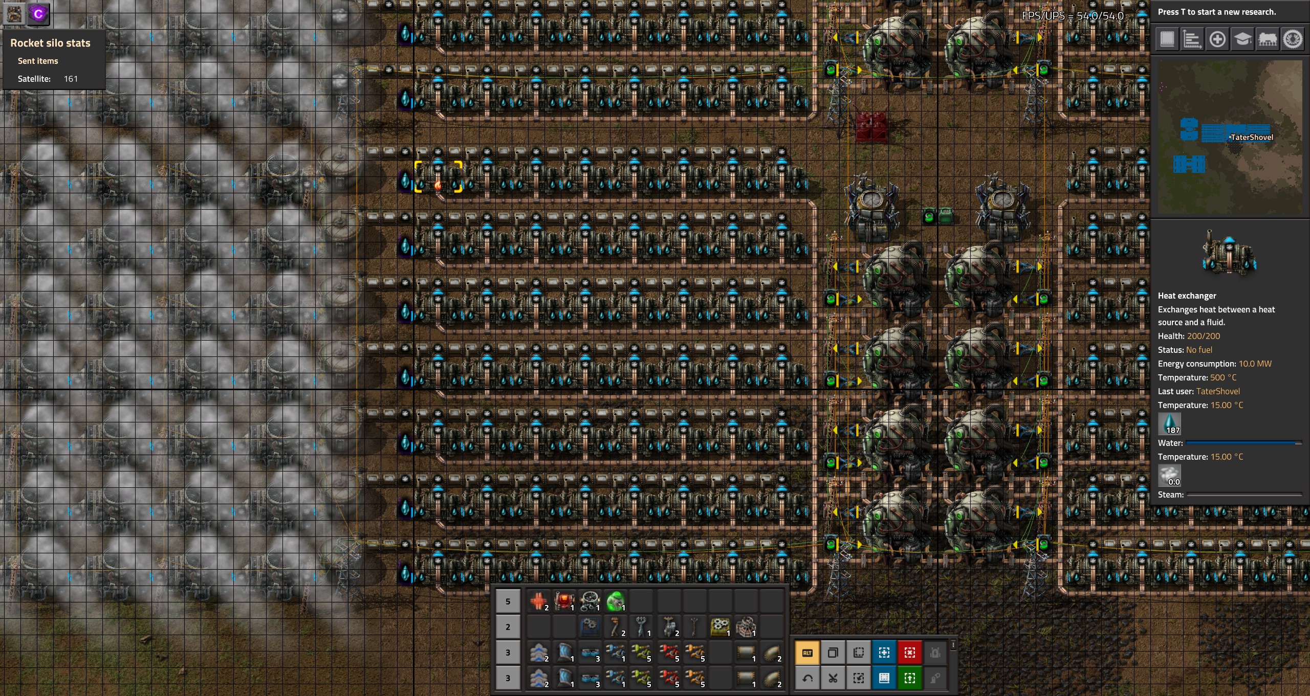 Any idea why the highlighted heat exchanger is showing 500 C yet