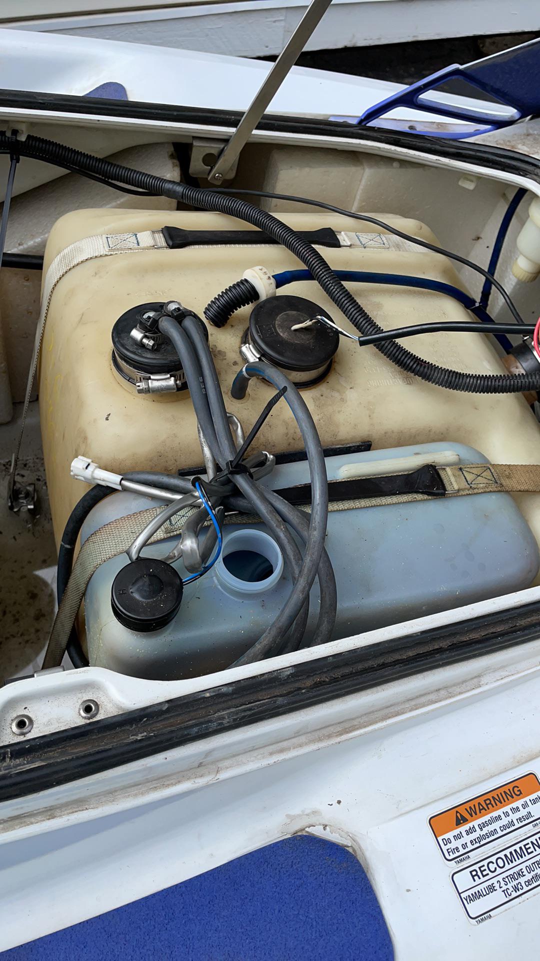 1997 2stroke 760. What it the small tank above the gas tank for. I’m