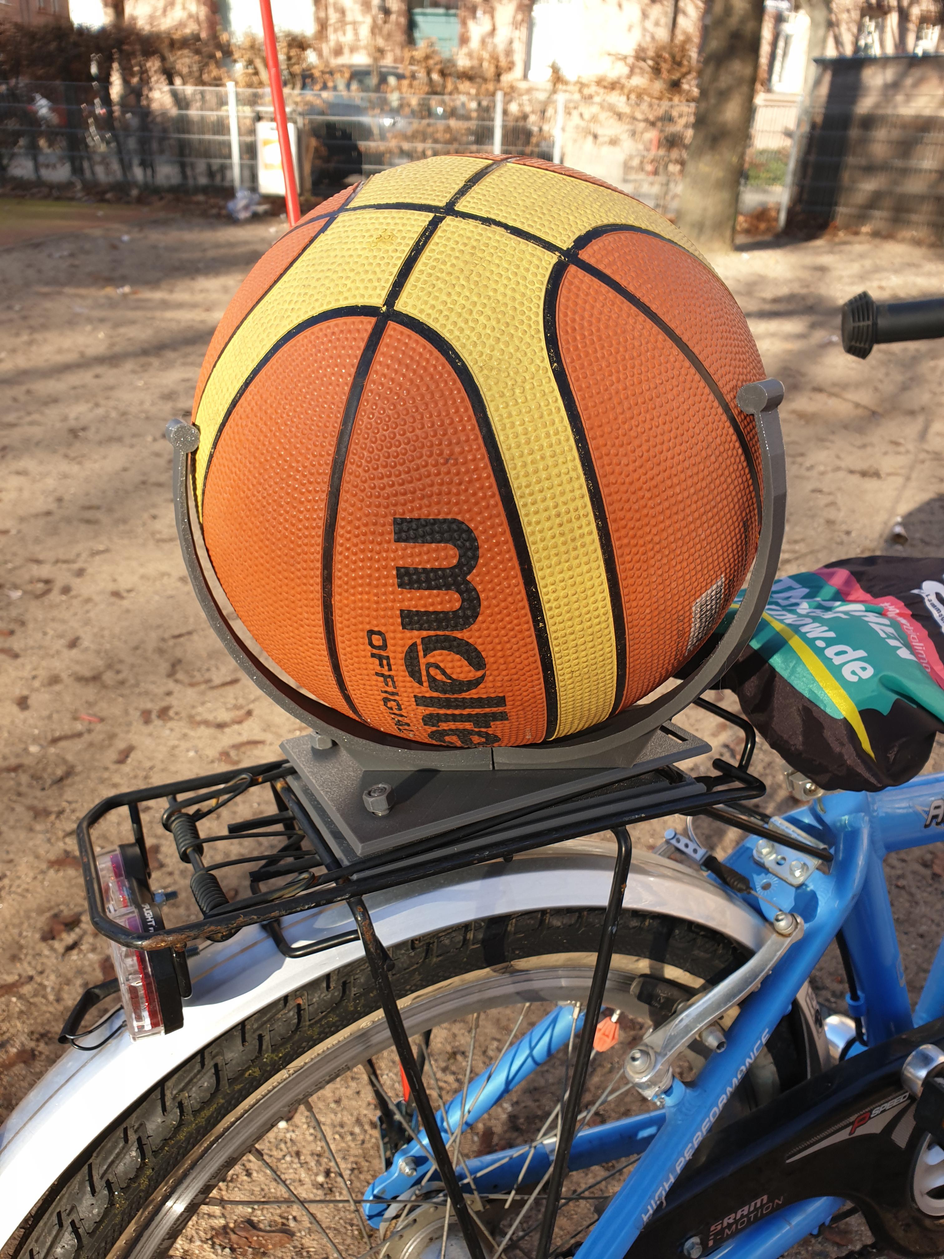 Basketball holder for a children bike. r/functionalprint