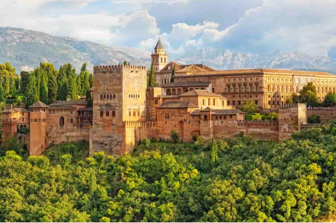 The Alhambra, built over previous structures even dating back to Roman