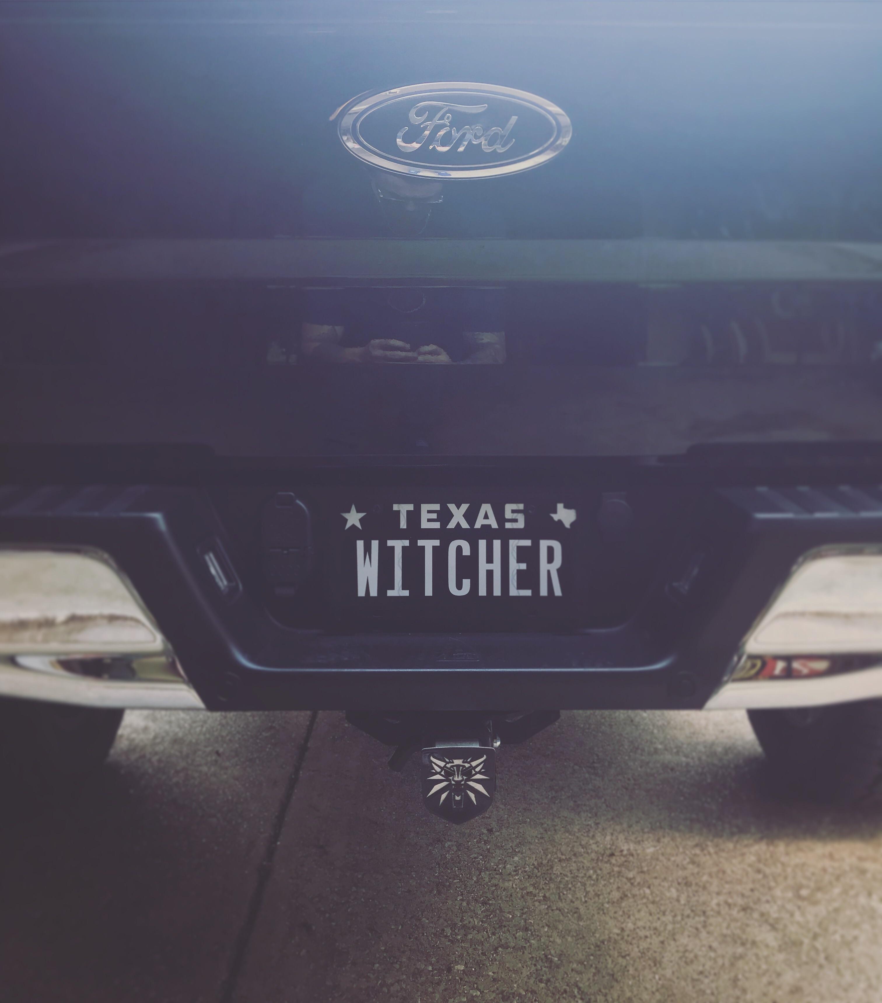 Custom License Plate and Hitch r/witcher