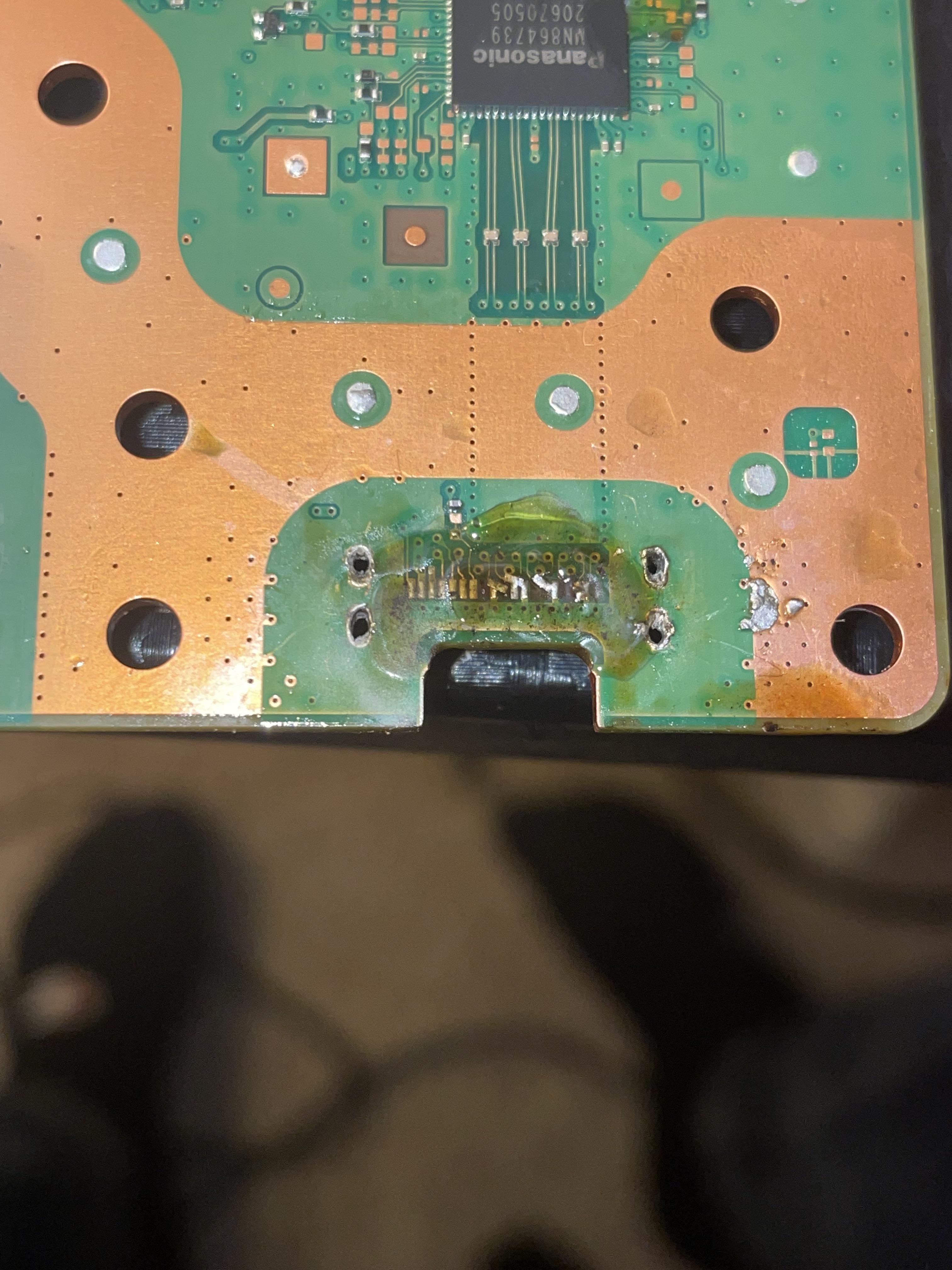 Messed up the pins when trying to resolder this ps5 hdmi port back on