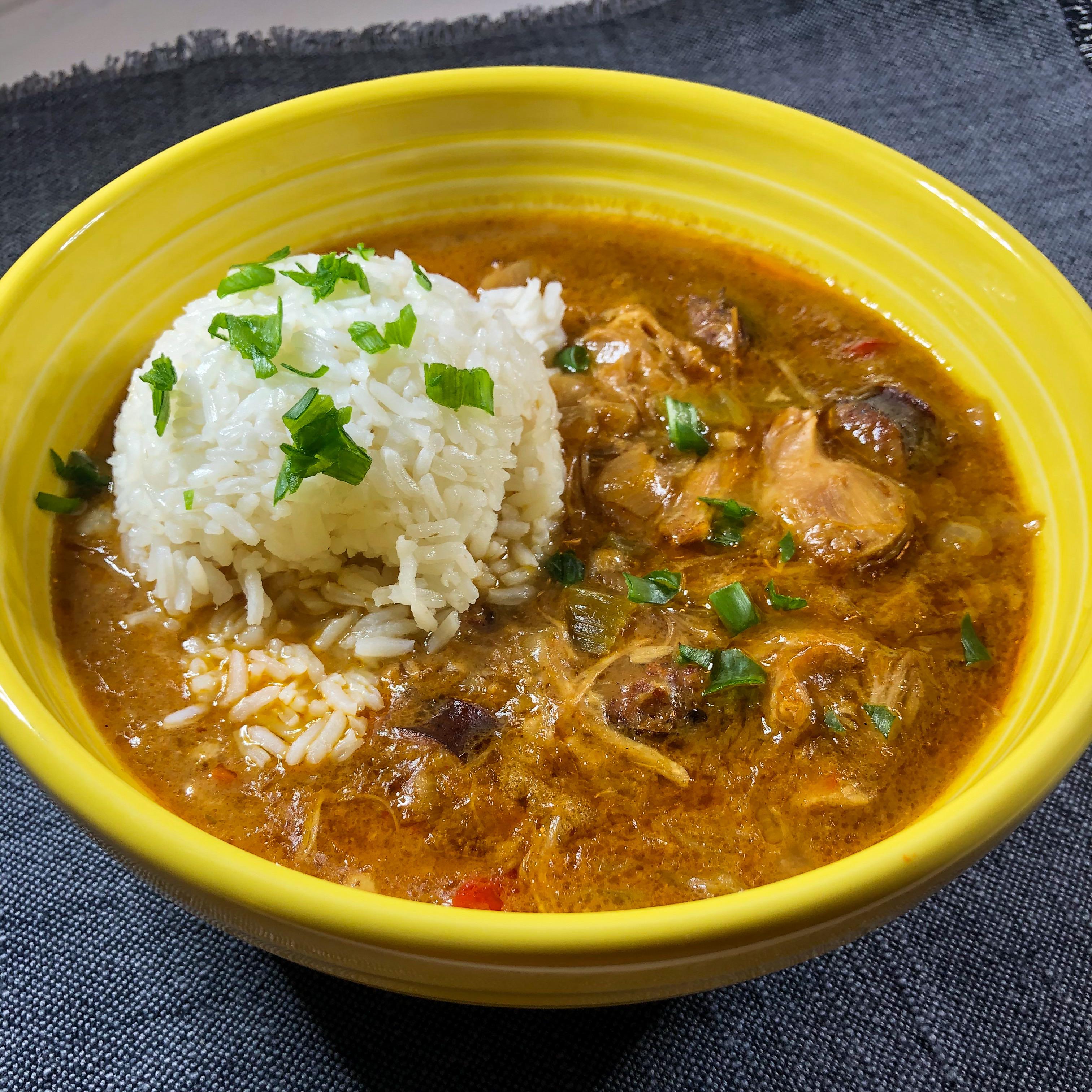 [Homemade] Chicken and Smoked Sausage Gumbo r/food