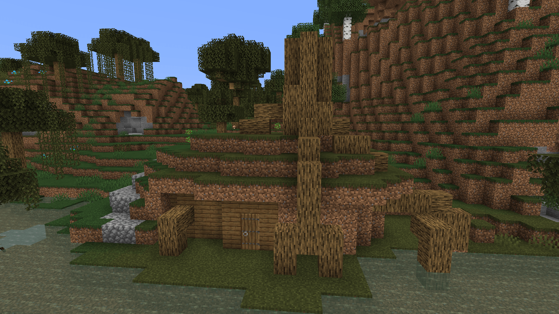 I build Shrek's house in Minecraft shreks_swamp