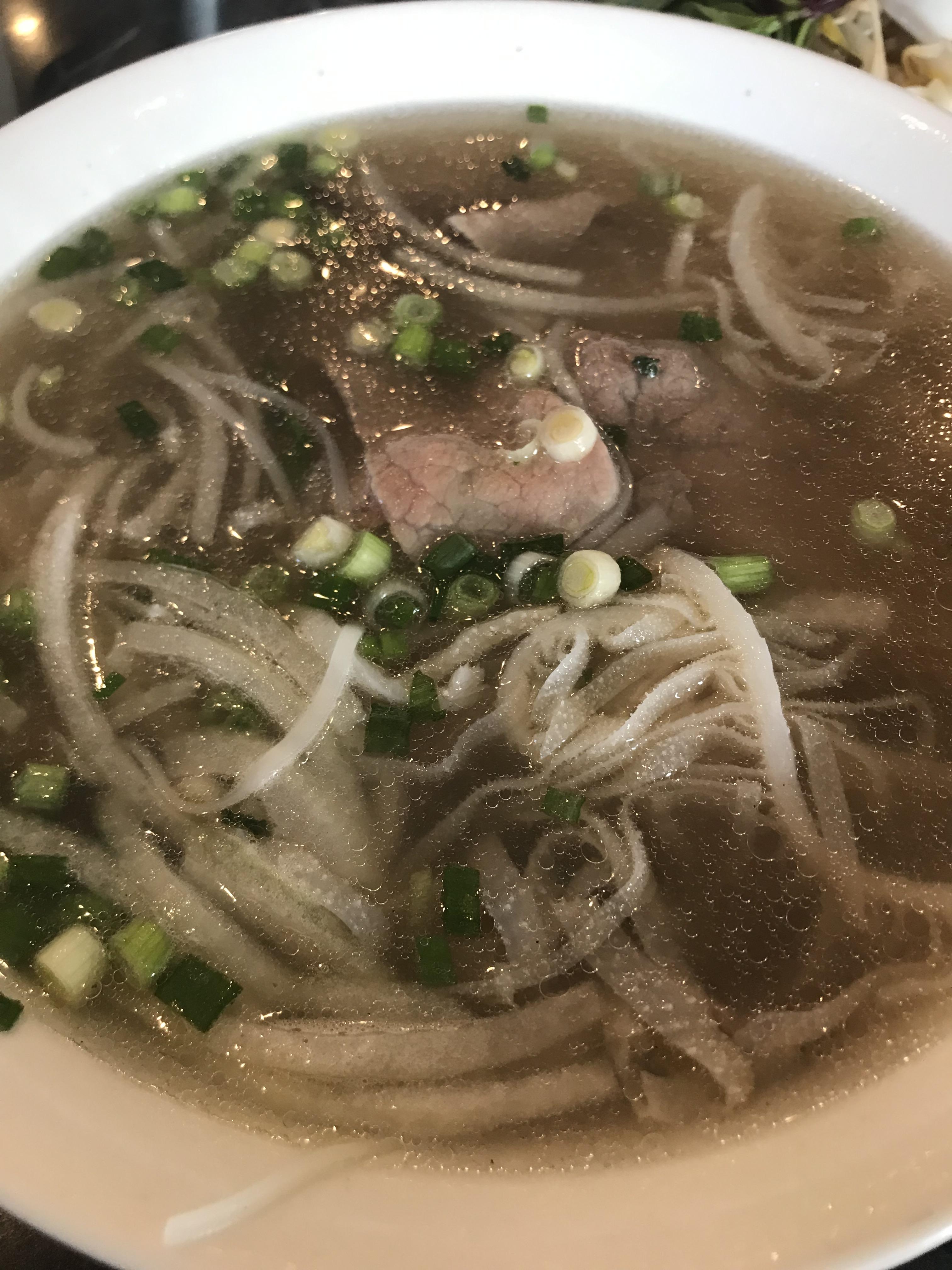 [I ate] beef pho with tripe r/food