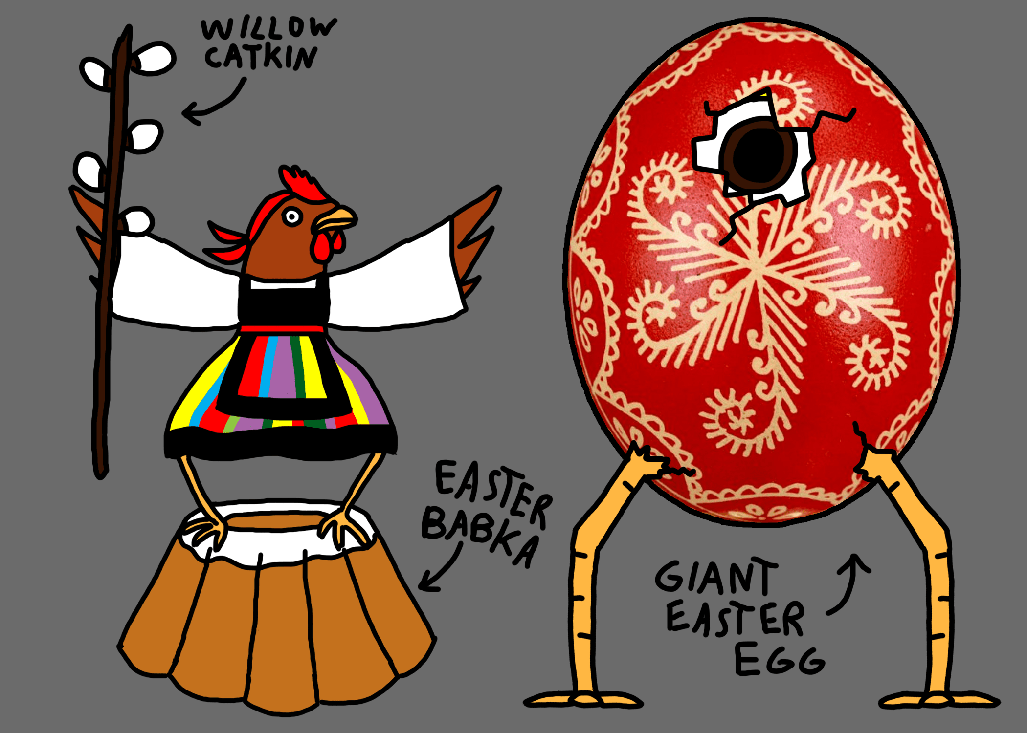 Easter Baba Yaga Skin Concept r/Smite