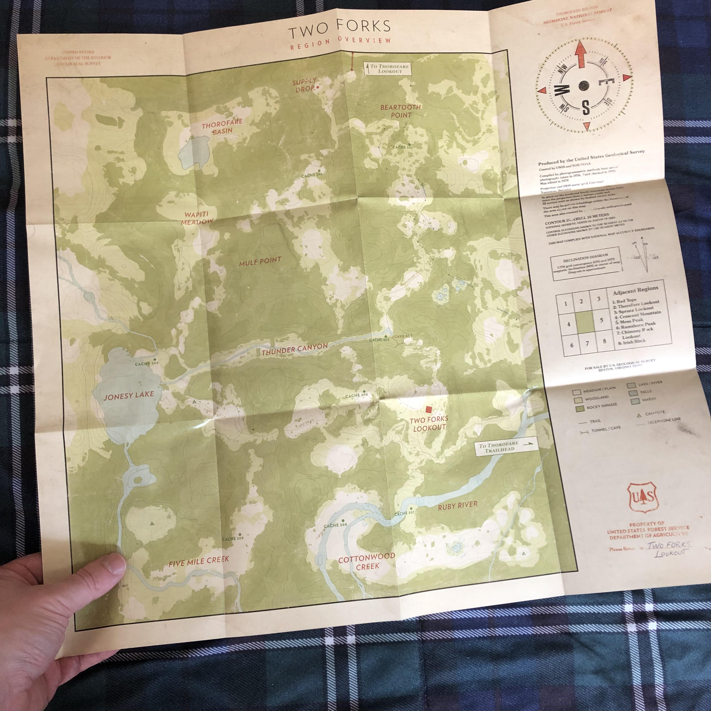 Firewatch game map pasahe