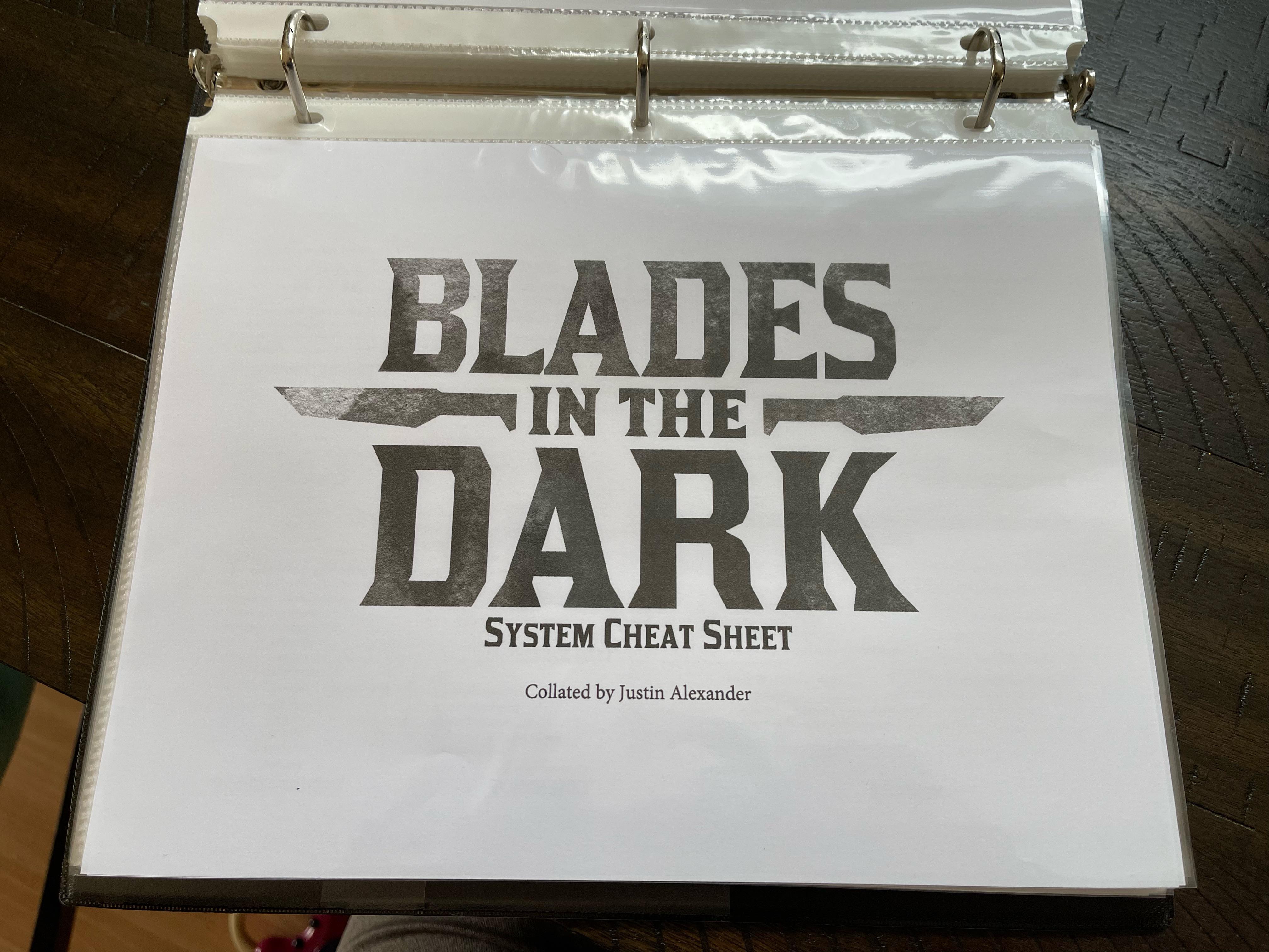 This is so much help! Blades in the Dark GM Screen r/bladesinthedark
