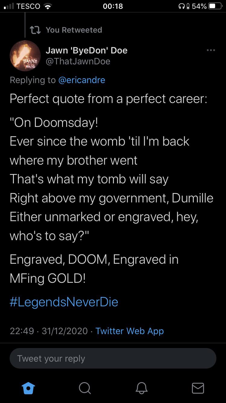 Thought some of you might like reading this quote from the very first