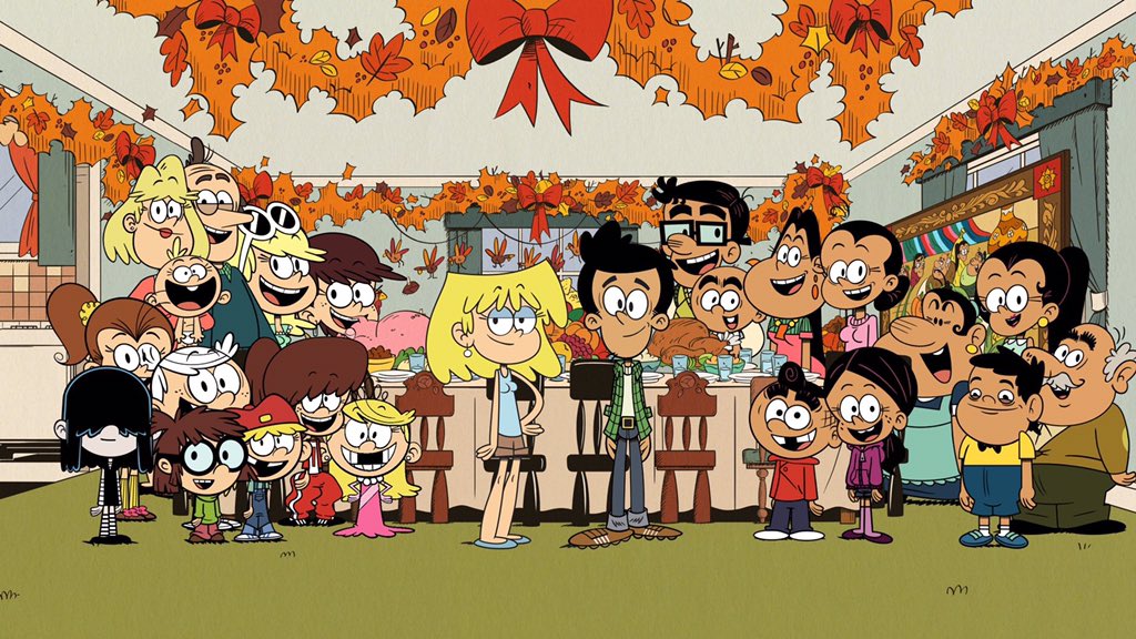 The Louds and Casagrandes Big Family Thanksgiving Day Photo r