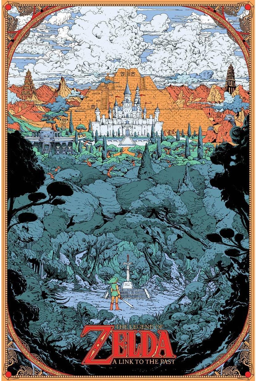 Incredible A Link to the Past art by Kilian Eng zelda