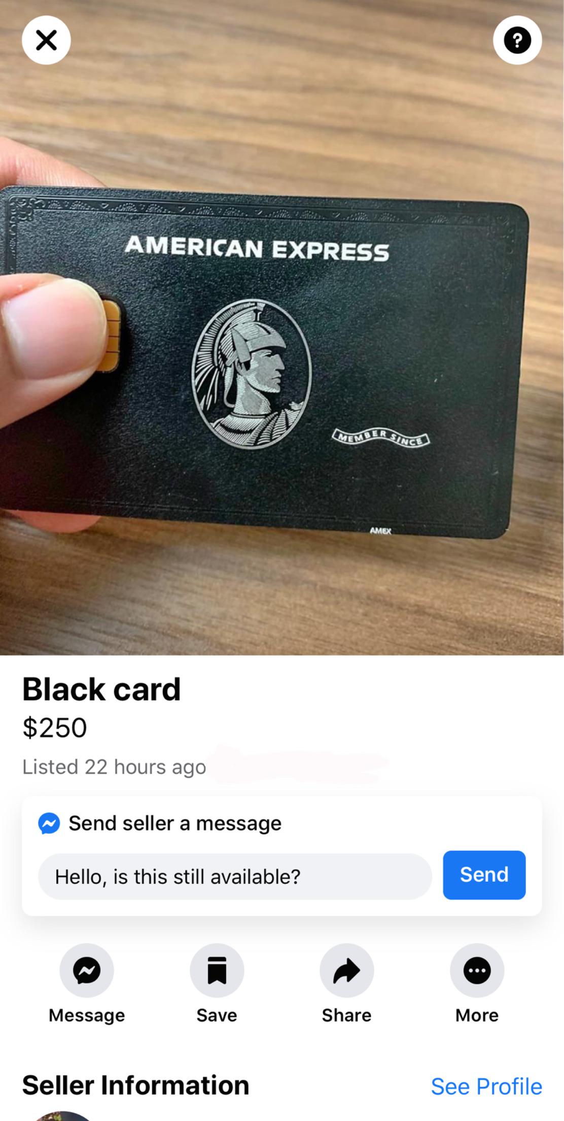 Seems legit. Can’t beat that deal either at 1/30 the cost and no AF! amex