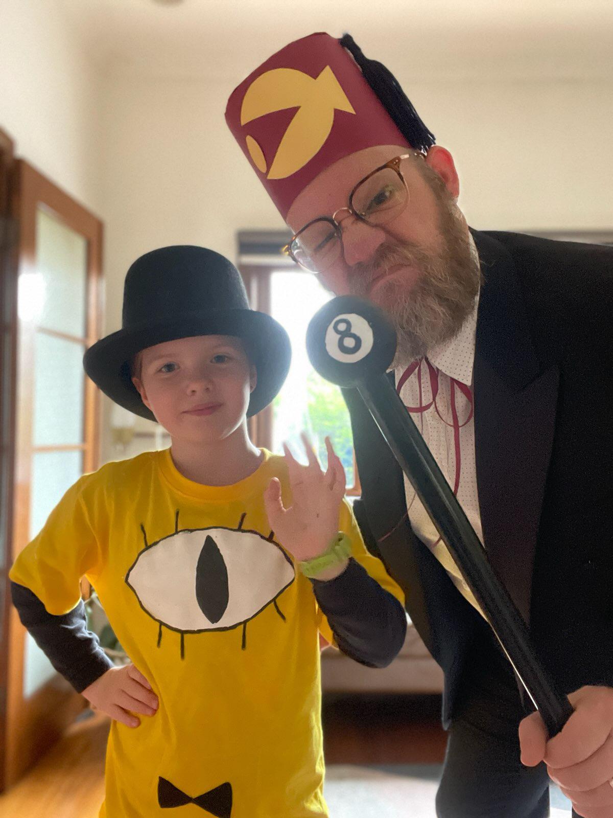 My kid's idea for a joint halloween costume. They made their costume