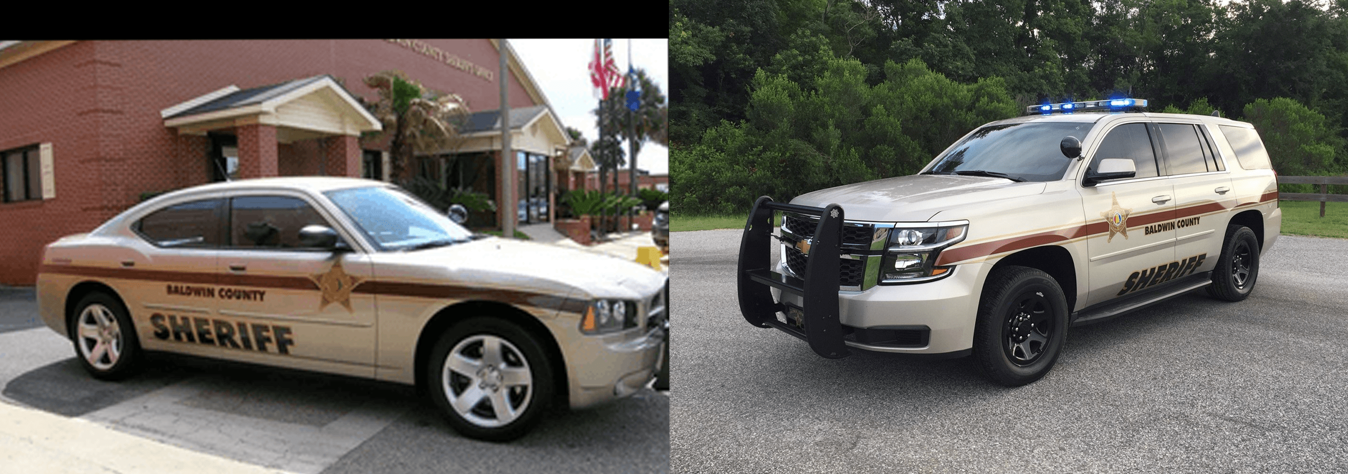 I think the Baldwin County, AL Sheriff's department cars look really