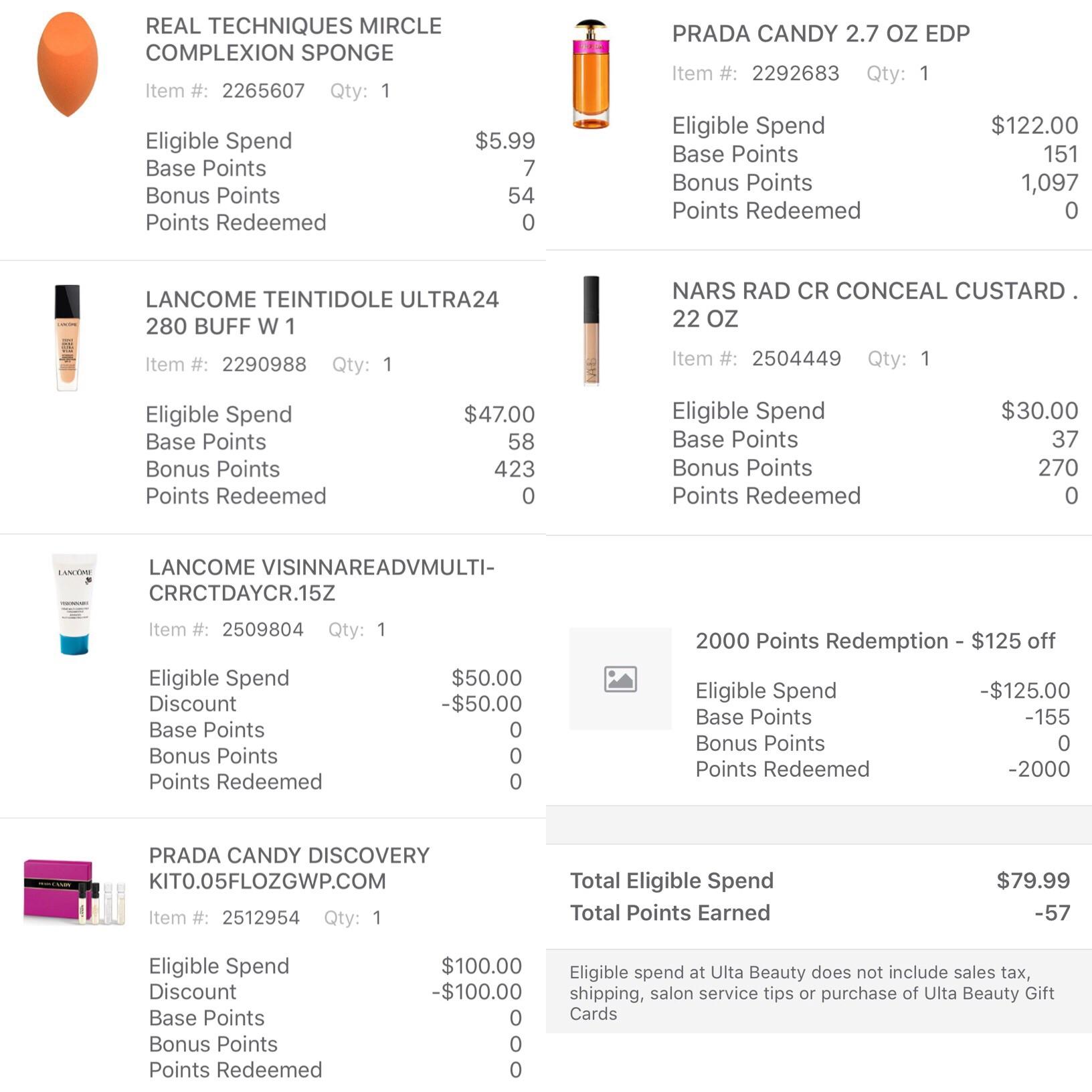 Ulta Points Conversion Chart at Jamie Crews blog