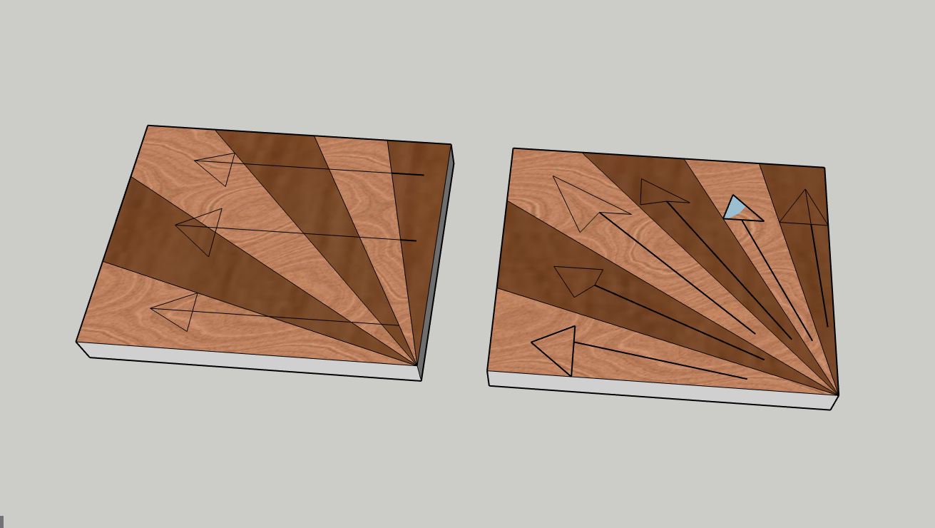 How would this design react to seasonal wood movement as a cutting