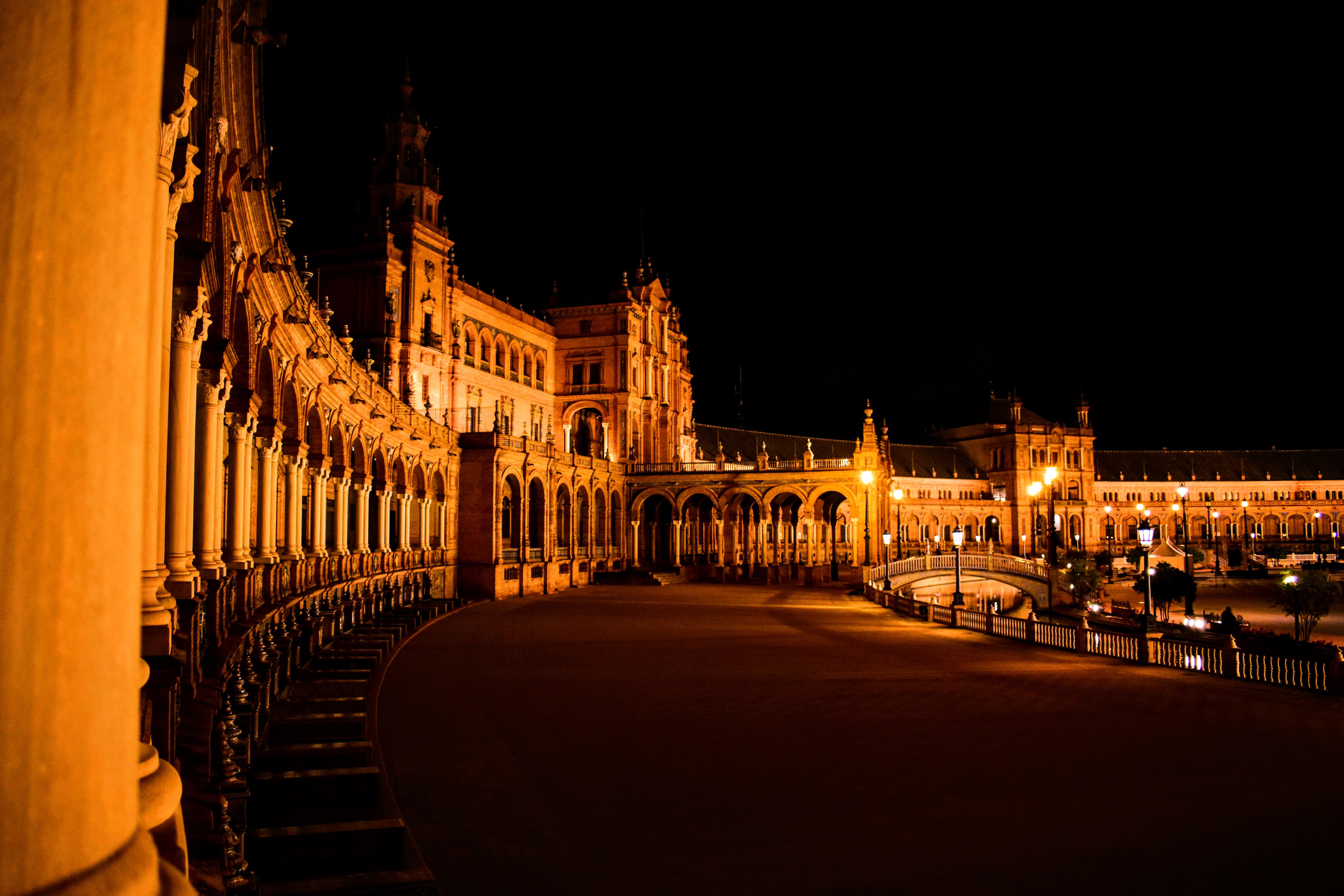 Plaza de Espana is amazing, but I think it is much more beautiful at