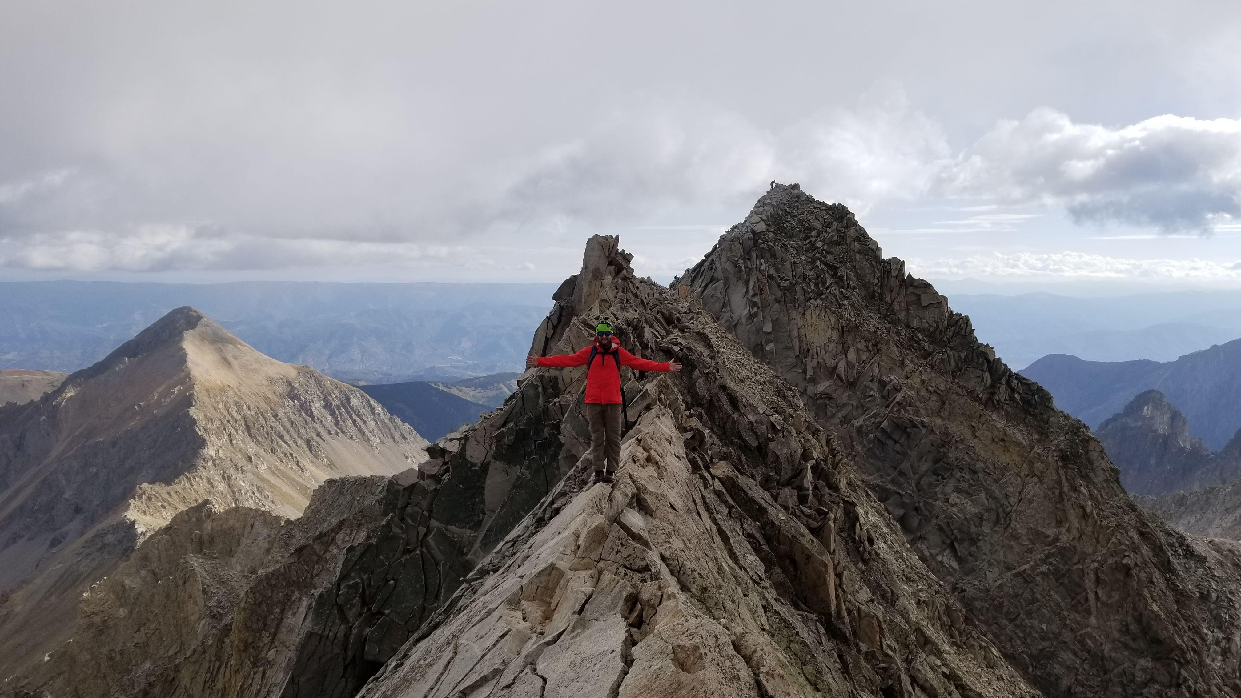 Standing on the Knife Edge of Capitol Peak r/14ers