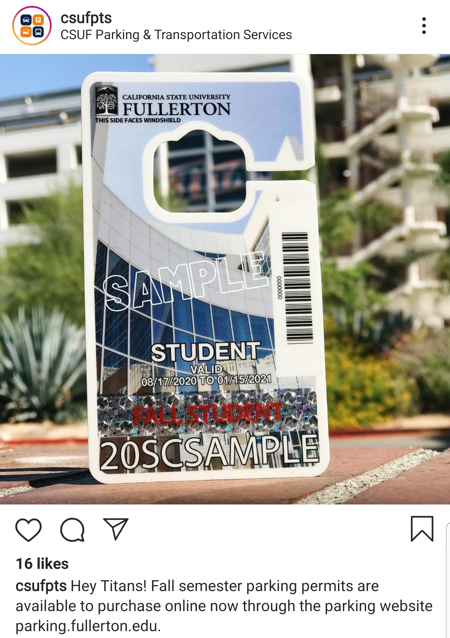 Parking permits are up for sale!! Lol r/csuf