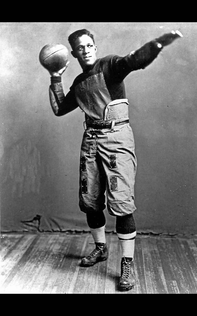 Fritz Pollard NFL Hall of famer. One of the first four African American