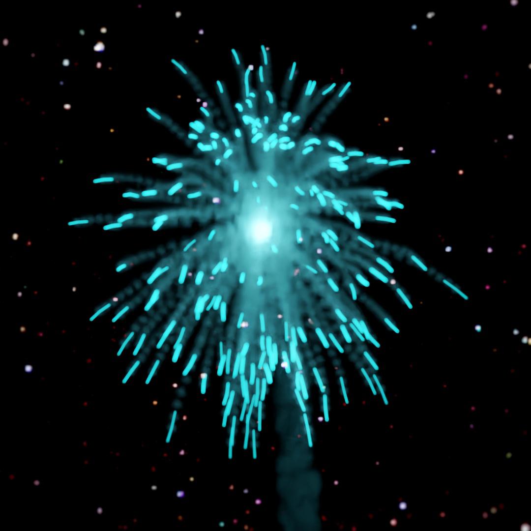 Blue Firework r/blender