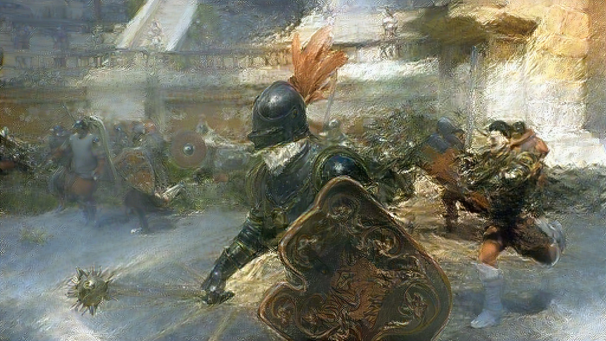 "Arena Charge" by [C̳K̳] PandaWithaGun r/MordhauArt