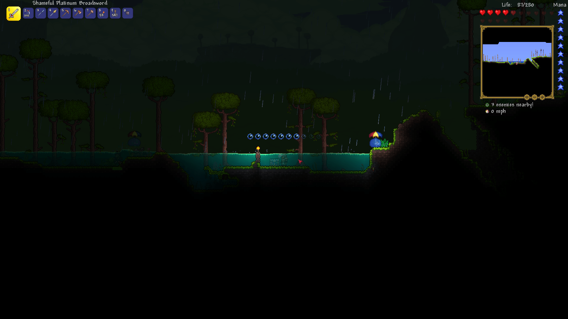 I didn't know water chests could spawn in such little water r/Terraria