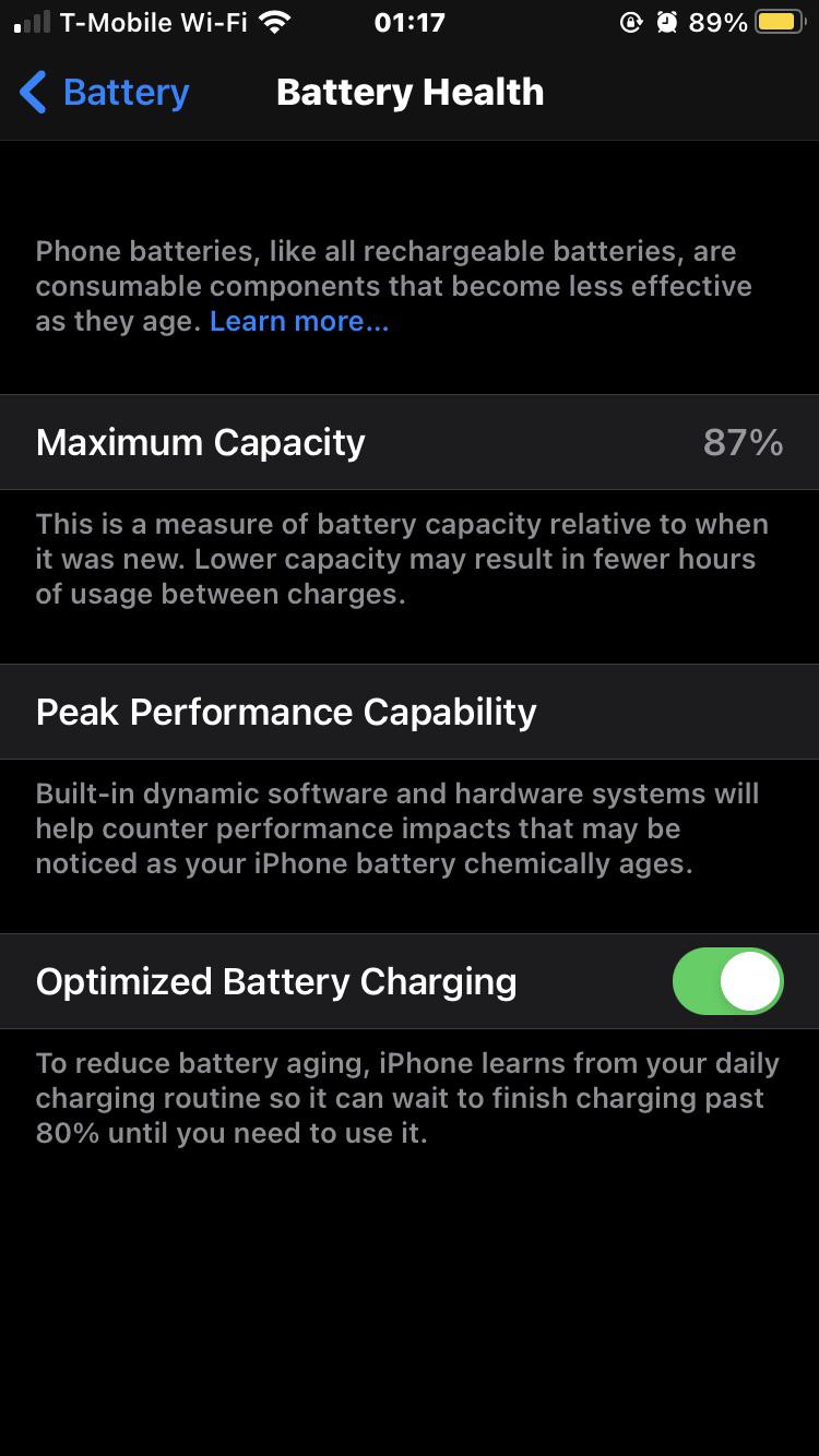 Battery Health 1 Year Later iphoneSE2
