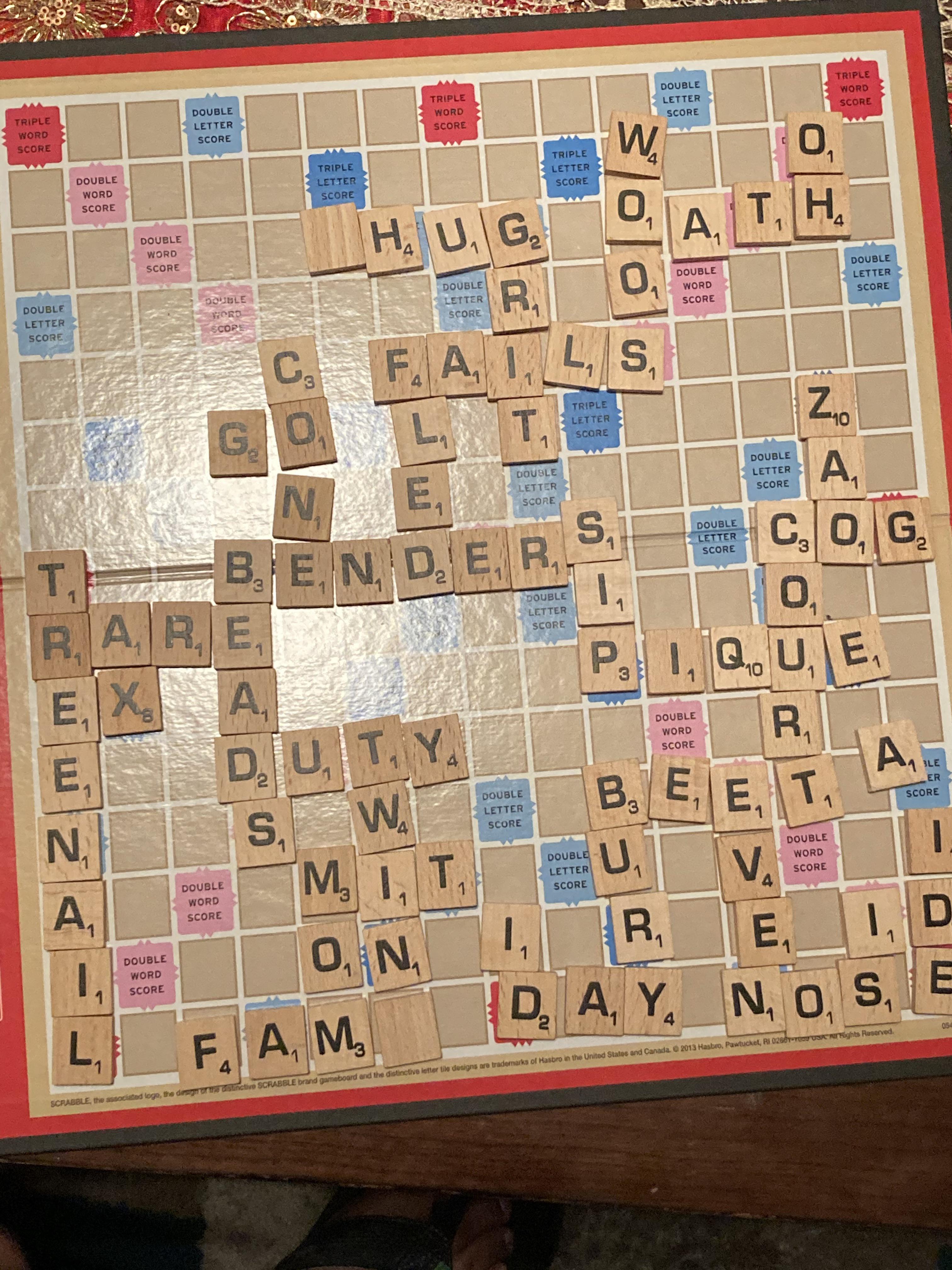 took the game early with the opening word (benders) r/scrabble