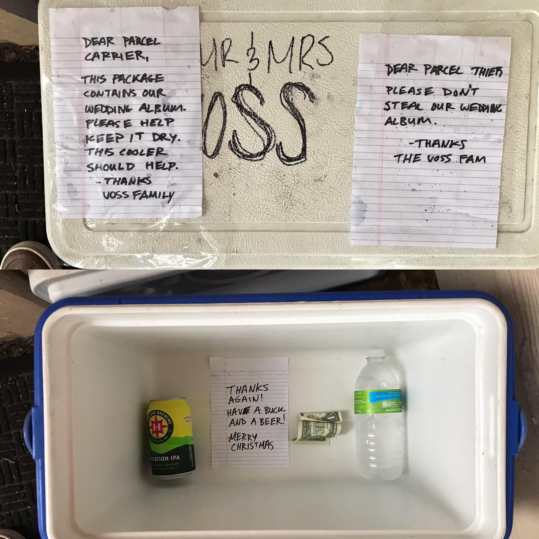 Since I can’t make a porch pirate booby trap like Mark Rober, I’m