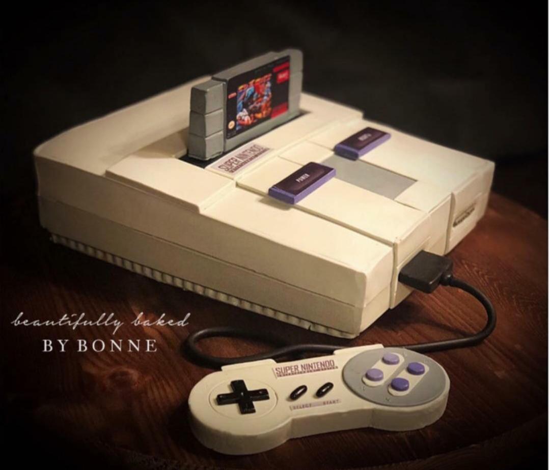 Super Nintendo wedding cake gaming