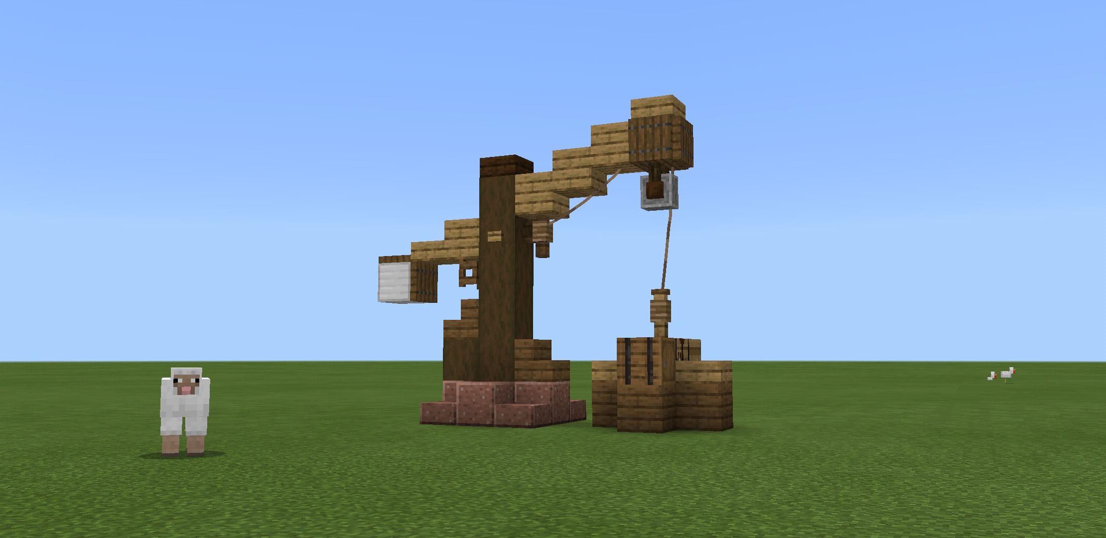Midieval pulley I made r/Minecraftbuilds