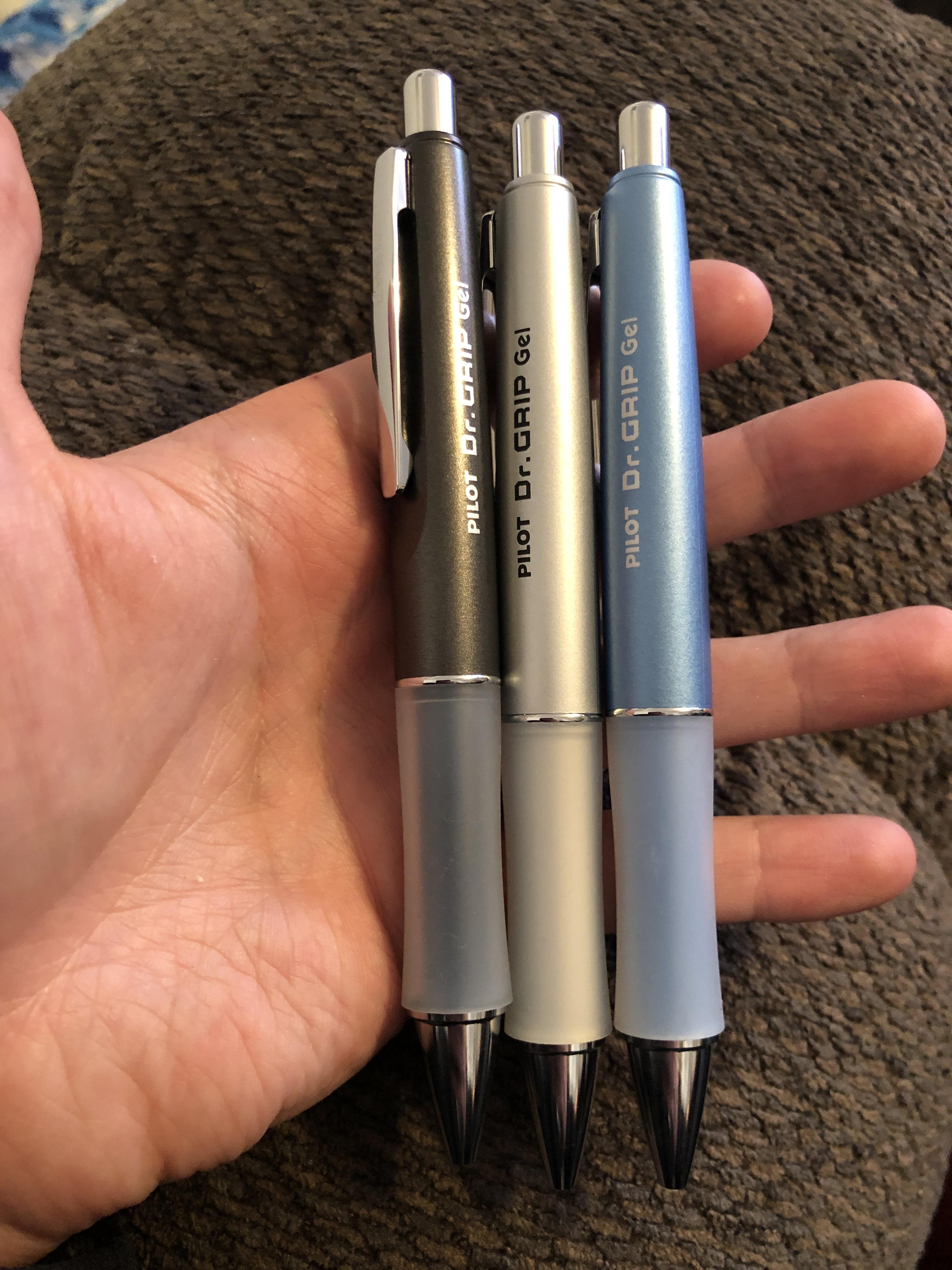 Dr. Grip Gels were on sale. I bought all they had! Loved my G2’s ink