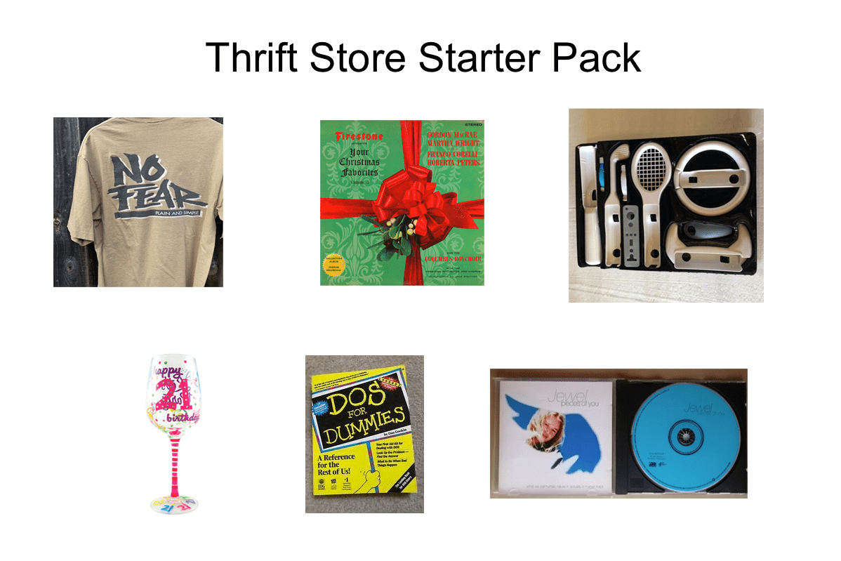 Thrift Store Starter Pack r/starterpacks