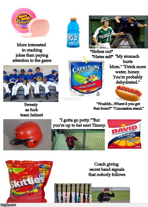 Grade School Baseball Game Starter Pack r/starterpacks