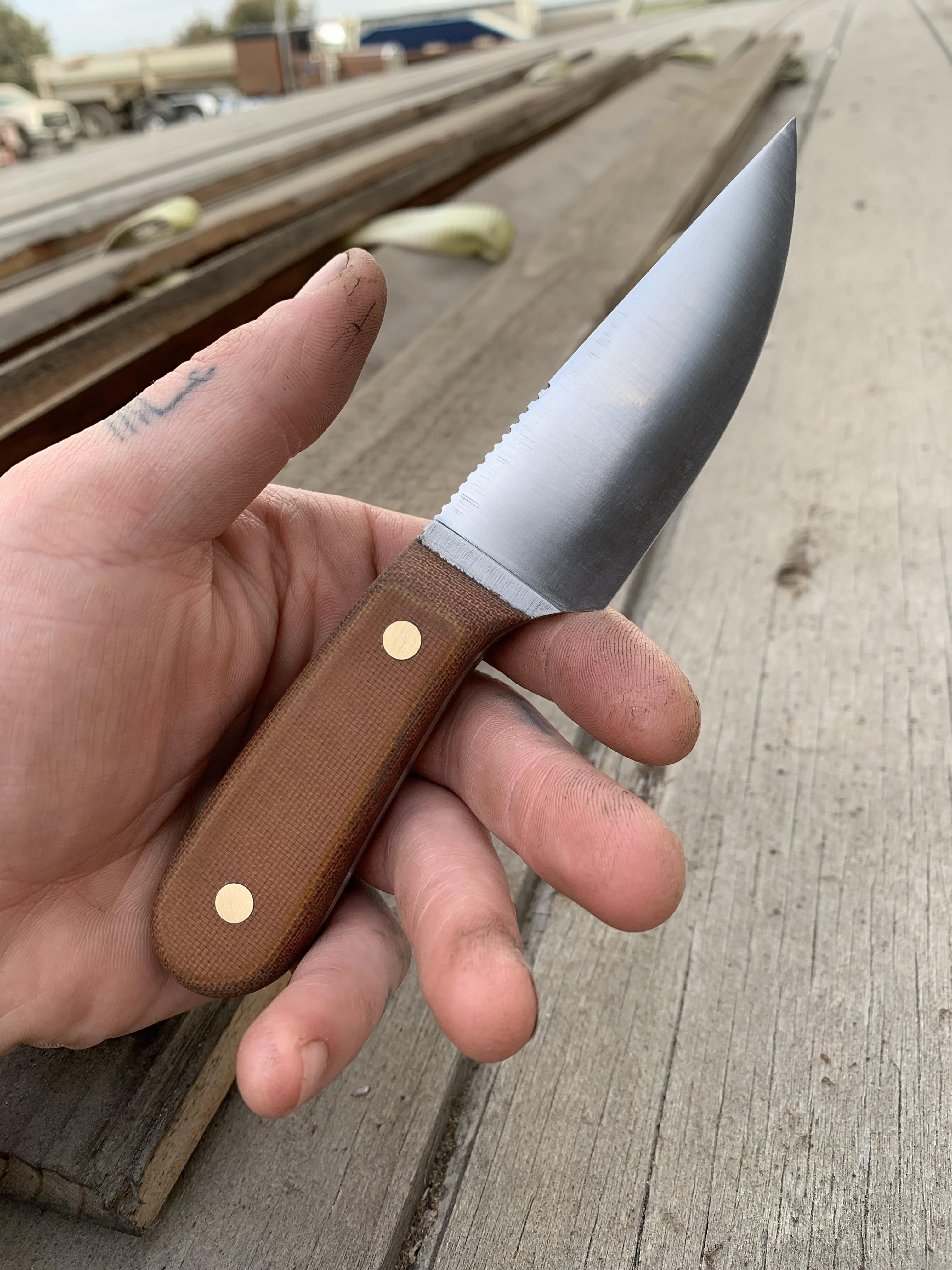 Amateur knifemaker here, this is my first attempt at a full flat grind