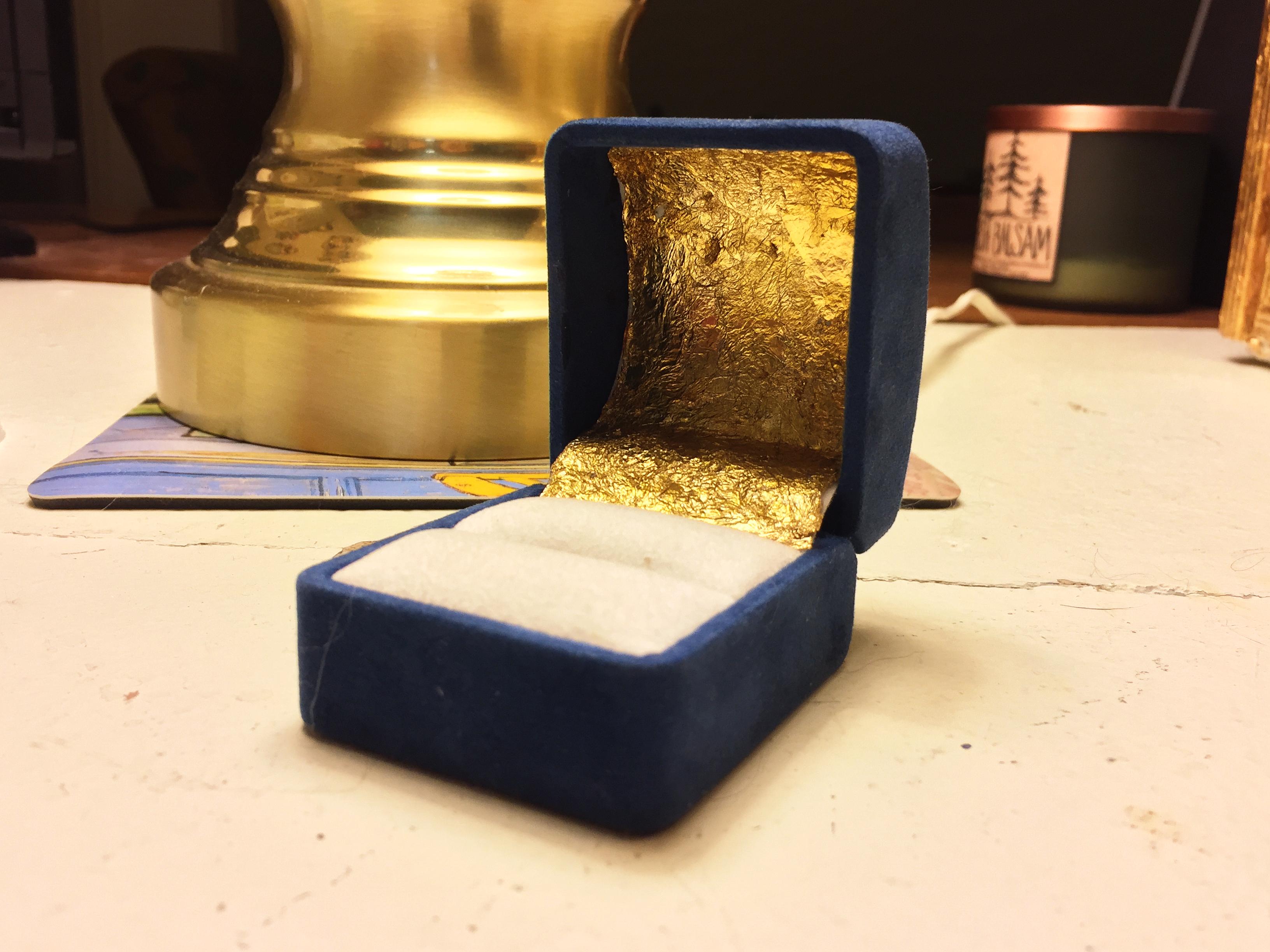 My obsession with using gold foil for decor has reached new heights