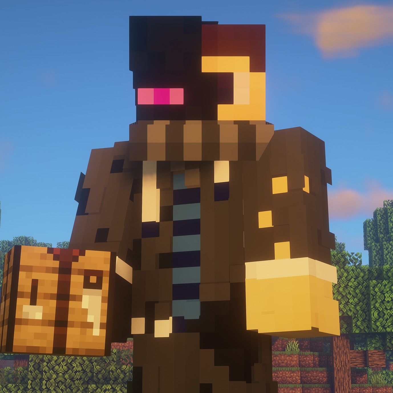 Here's my Halloween costume skin r/Minecraft