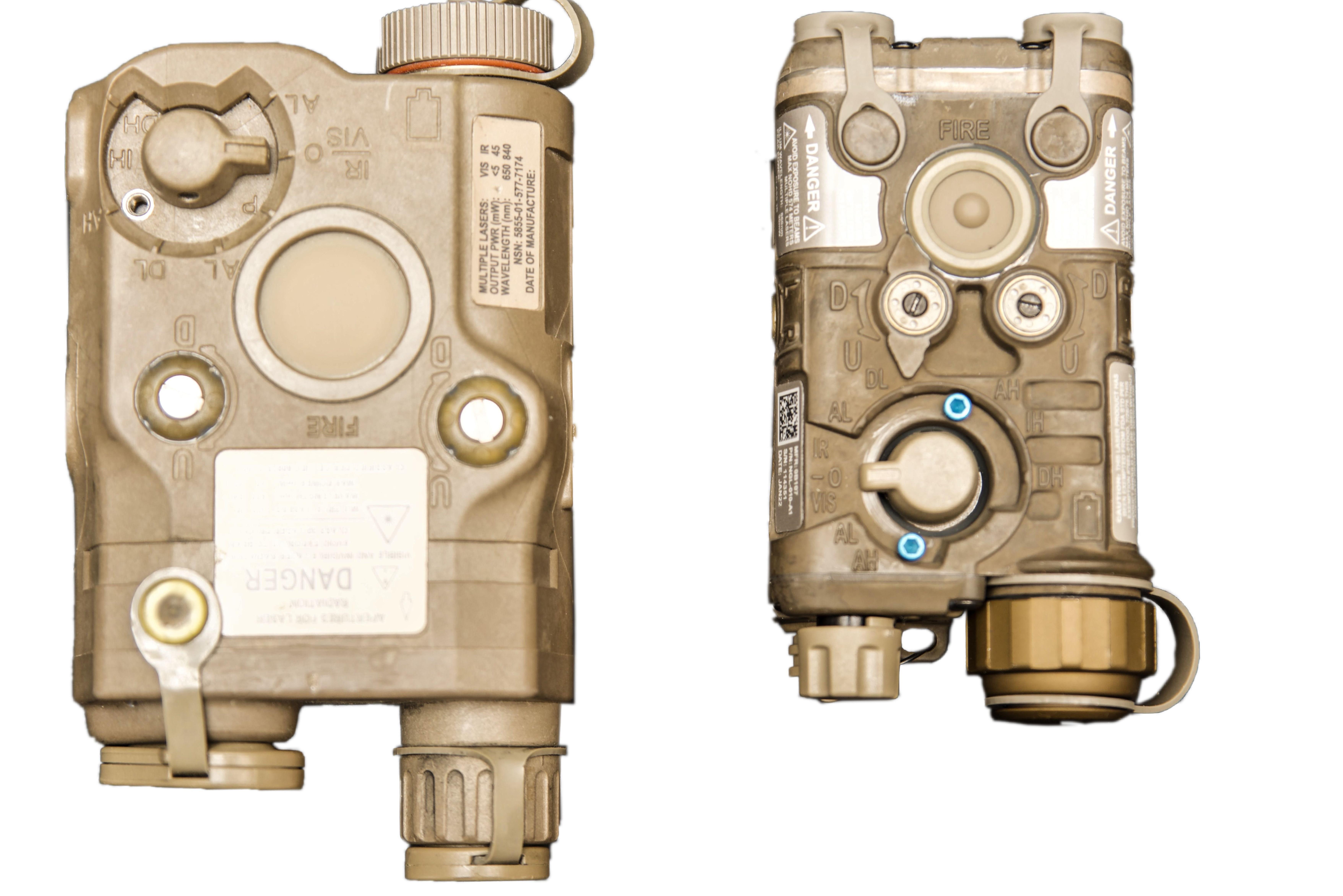 The size difference between an old laser device compare to the new