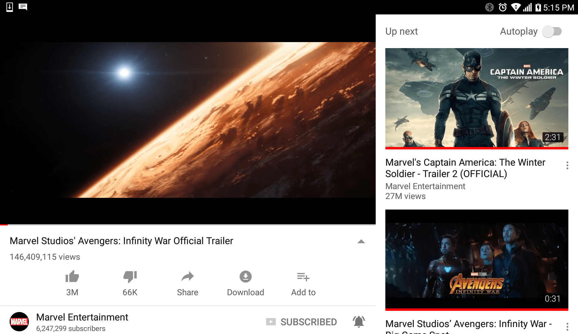 The Infinity War trailer continues to break records by the