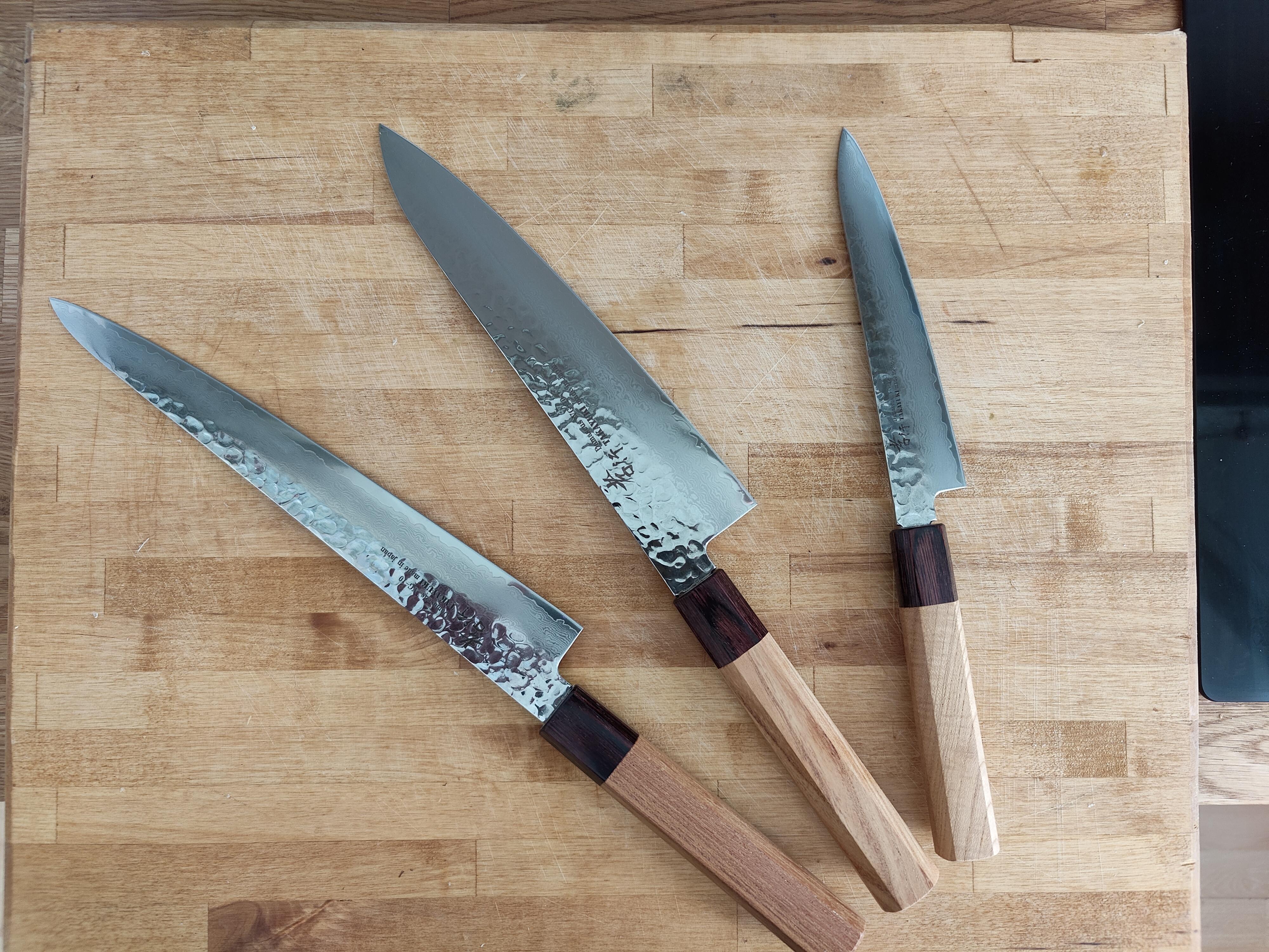 My first Japanese knives, Sakai Takayuki, just arrived from Osaka