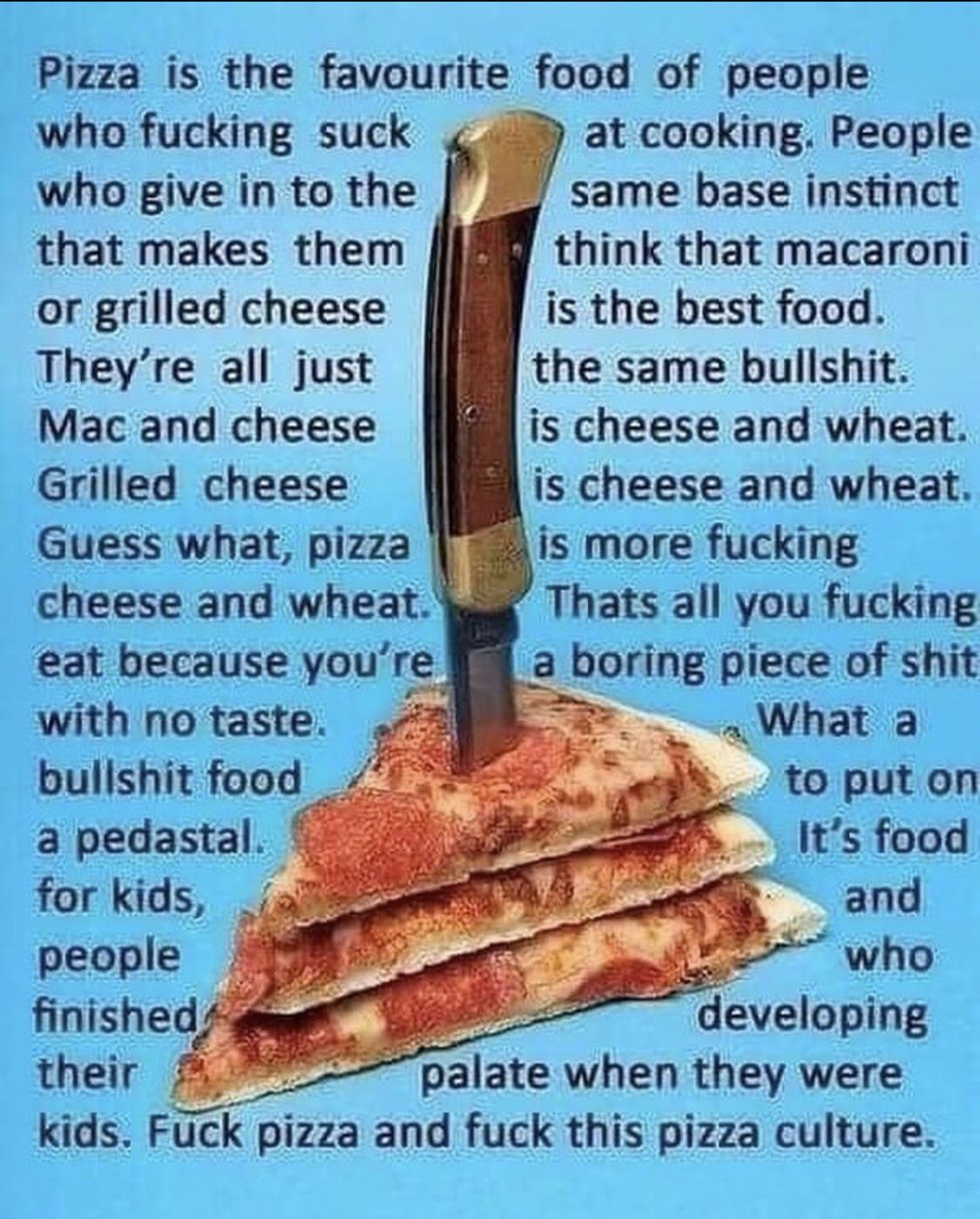 don't attack my laziness and food choices all in one post r/gatekeeping