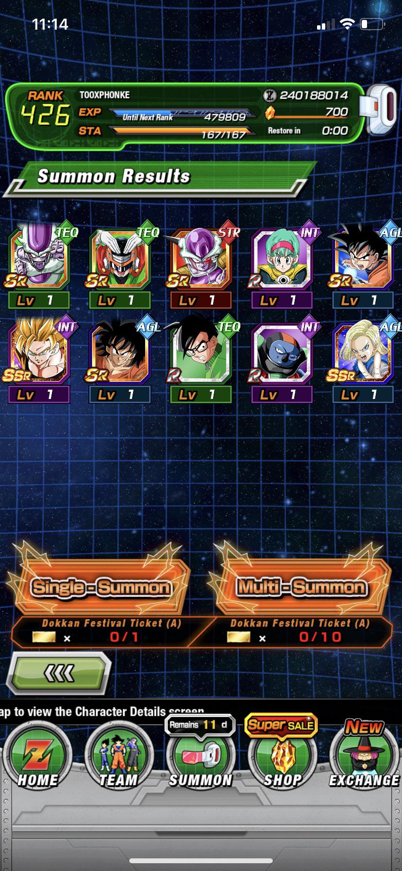 Ticket summon🤧