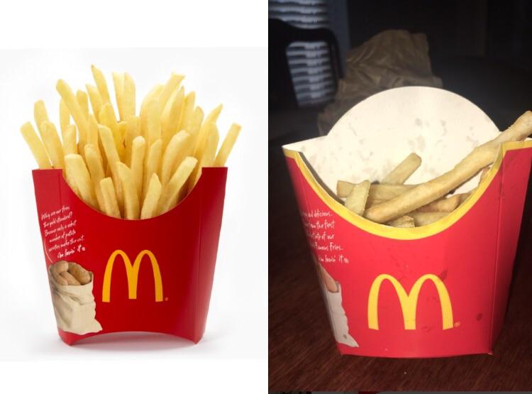 UK McDonalds Fries r/ExpectationVsReality